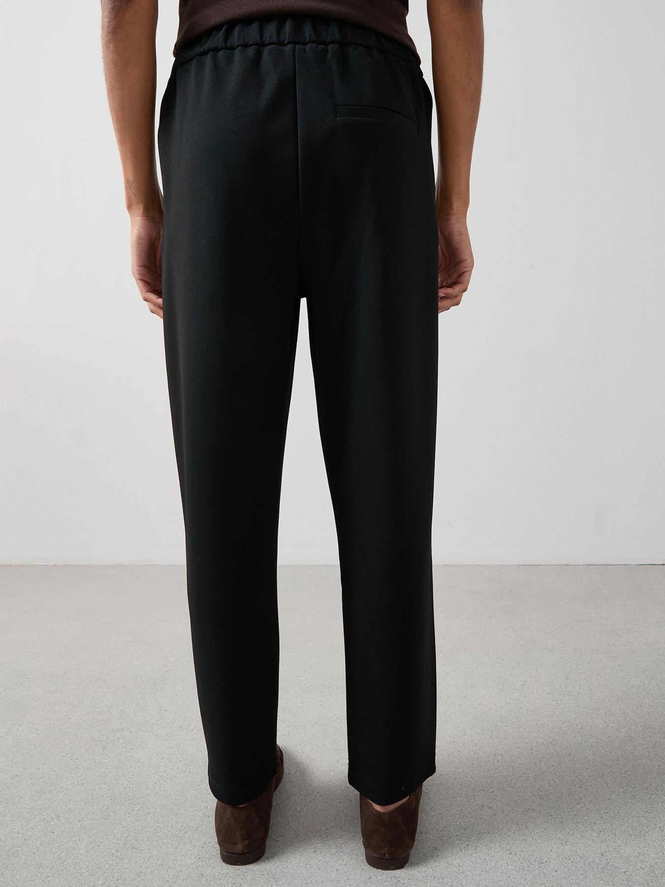 Image 2 of 6 of The Very Collection Pull On Smart Tapered Leg Trouser - Black