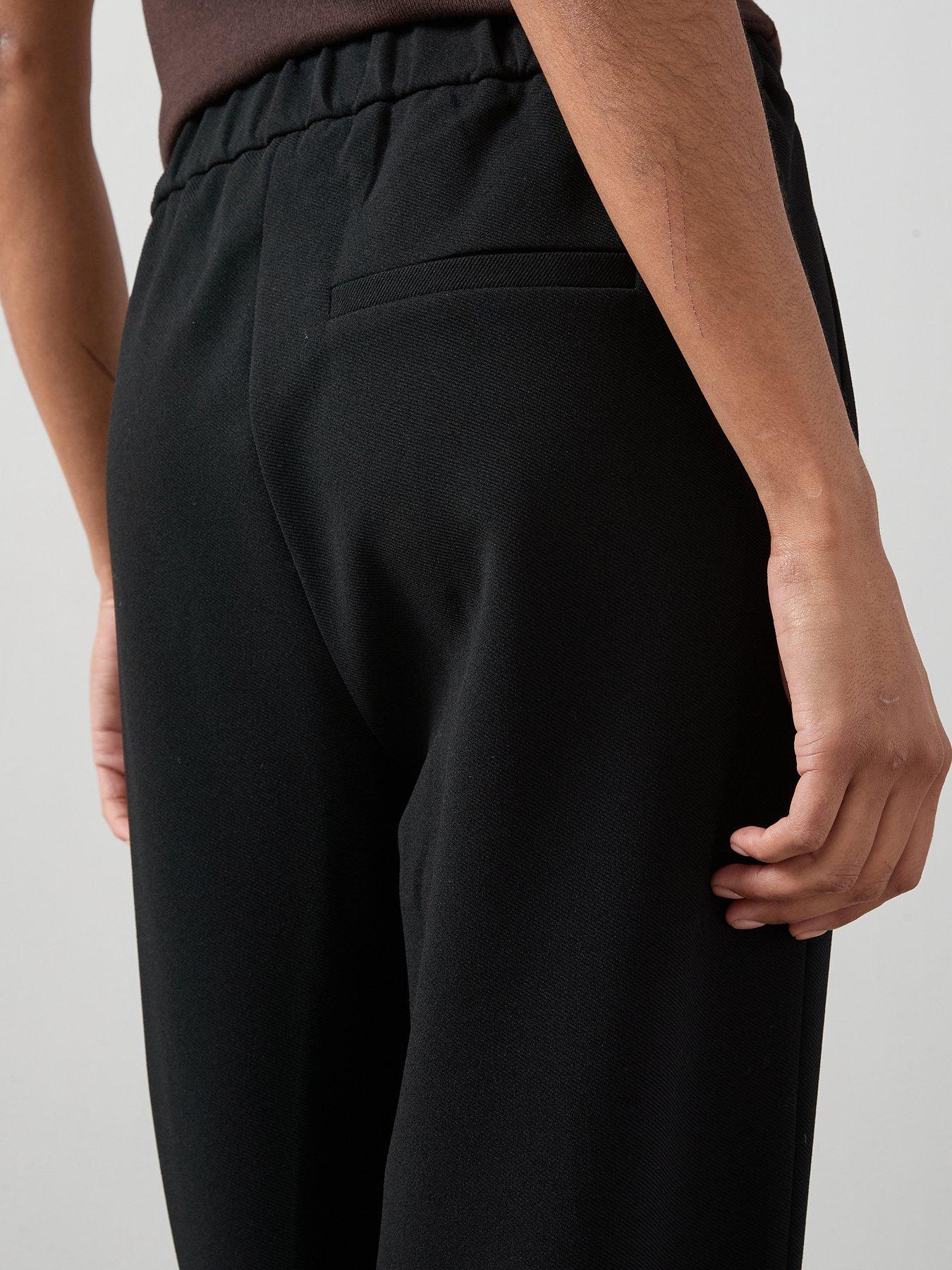 Image 4 of 6 of The Very Collection Pull On Smart Tapered Leg Trouser - Black