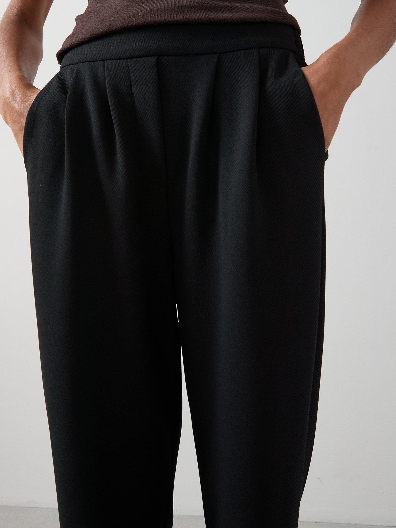 Image 5 of 6 of The Very Collection Pull On Smart Tapered Leg Trouser - Black