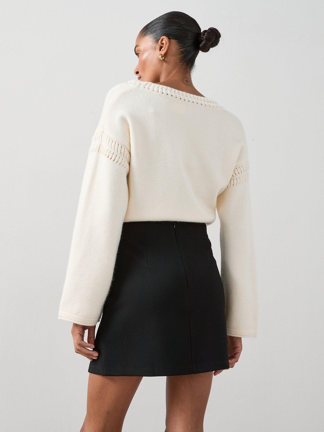 Image 2 of 6 of The Very Collection Stretch Smart Mini Skirt - Black