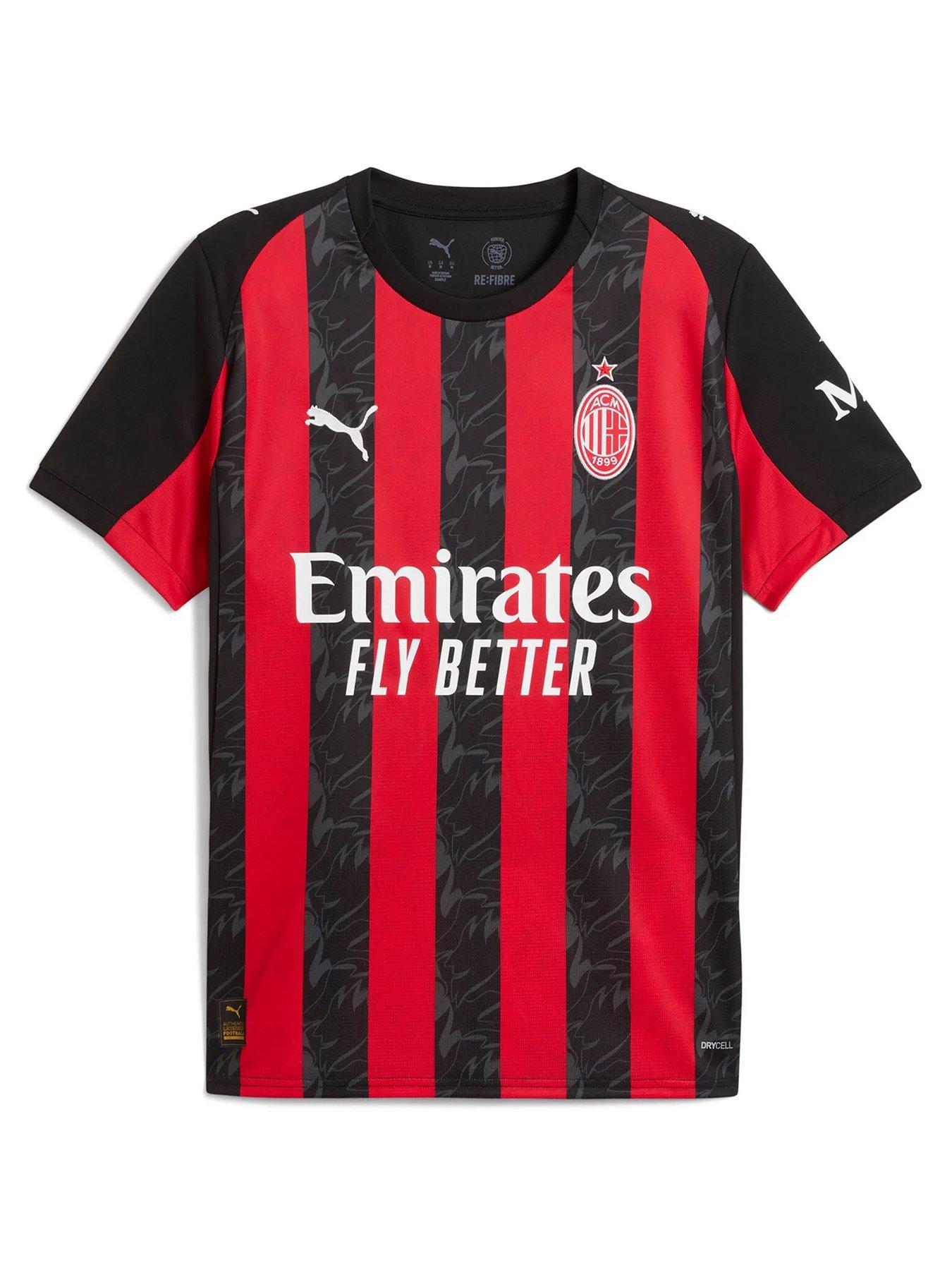 undefined Mens Ac Milan 25/26 Home Replica Shirt - Red