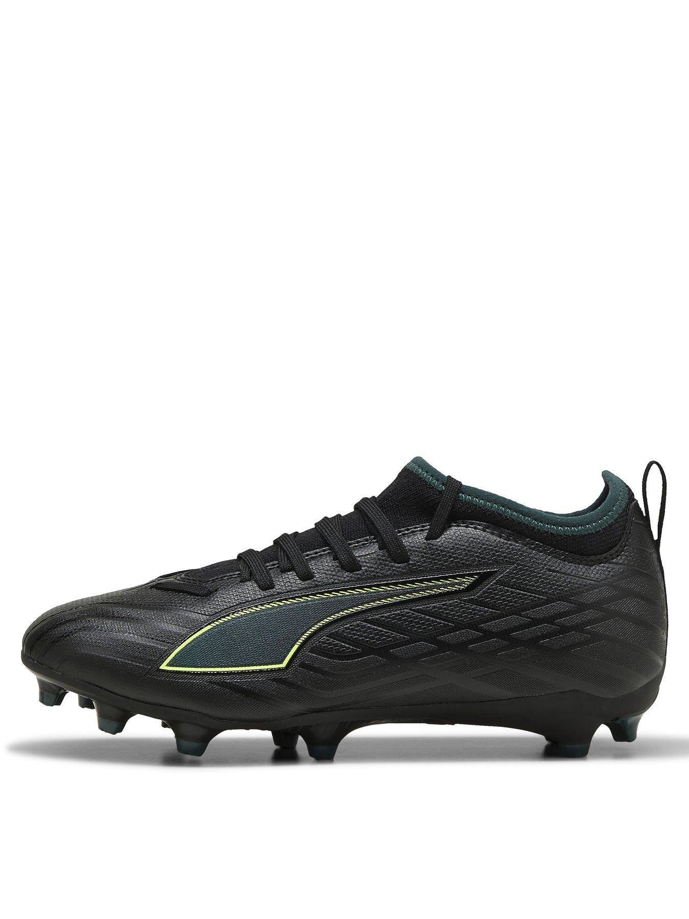 Puma Junior Ultra 6 Match Firm Ground Football Boots - Black