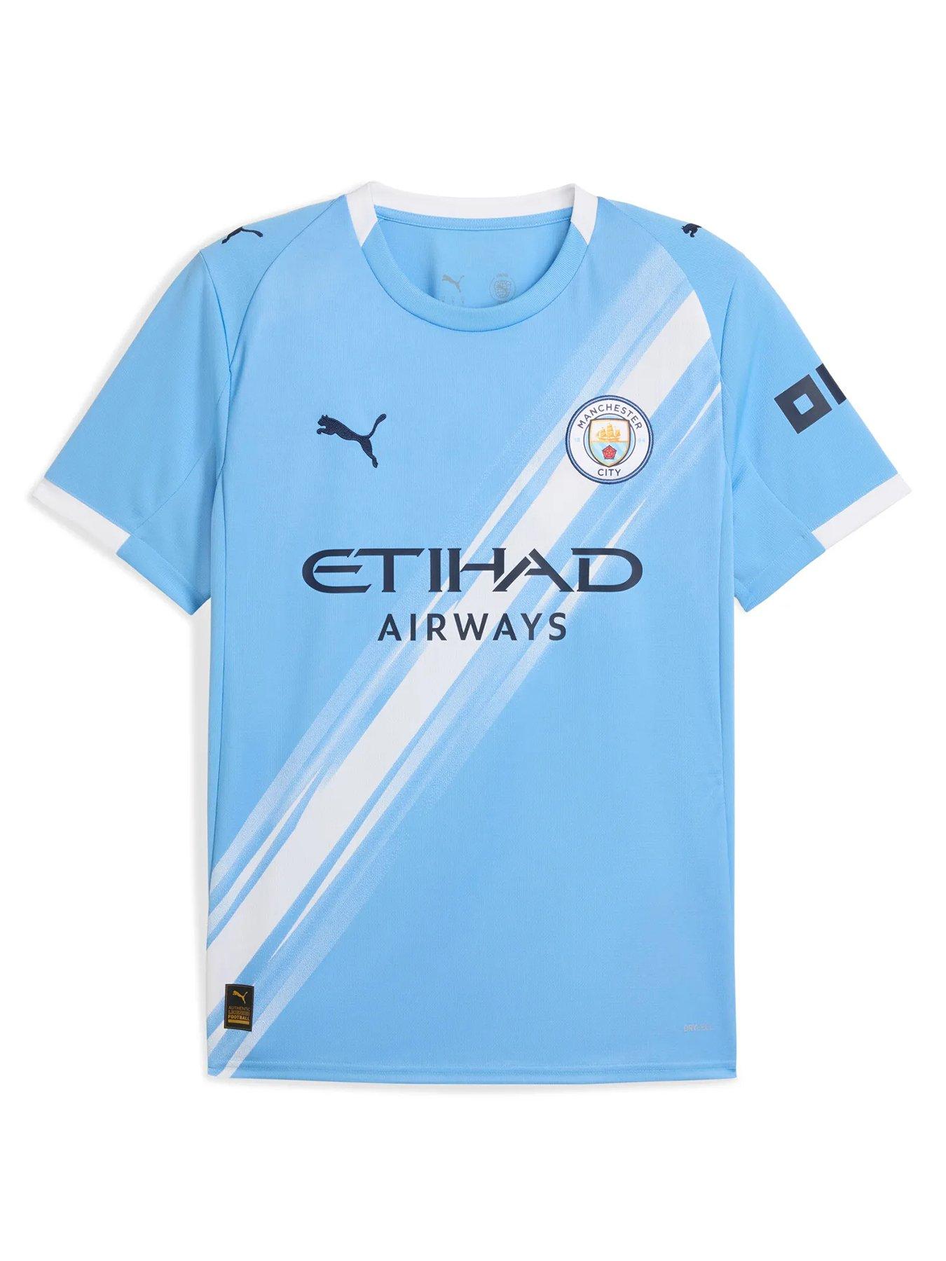 undefined Mens Manchester City 25/26 Home Replica Shirt - Blue
