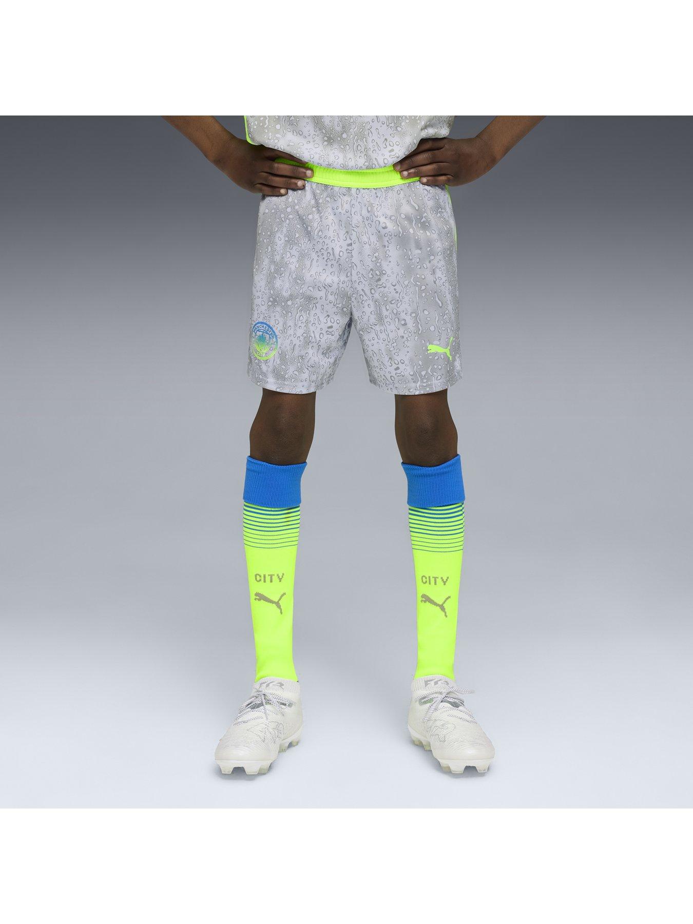 Image 1 of 6 of Puma Junior Manchester City 25/26 3rd Replica Shorts - Green