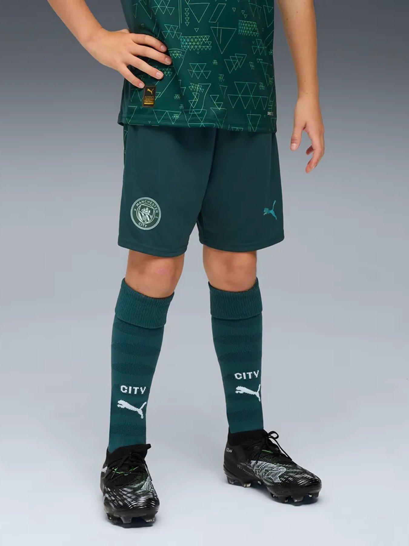 Puma Junior Manchester City 25/26 4th Replica Short - Green