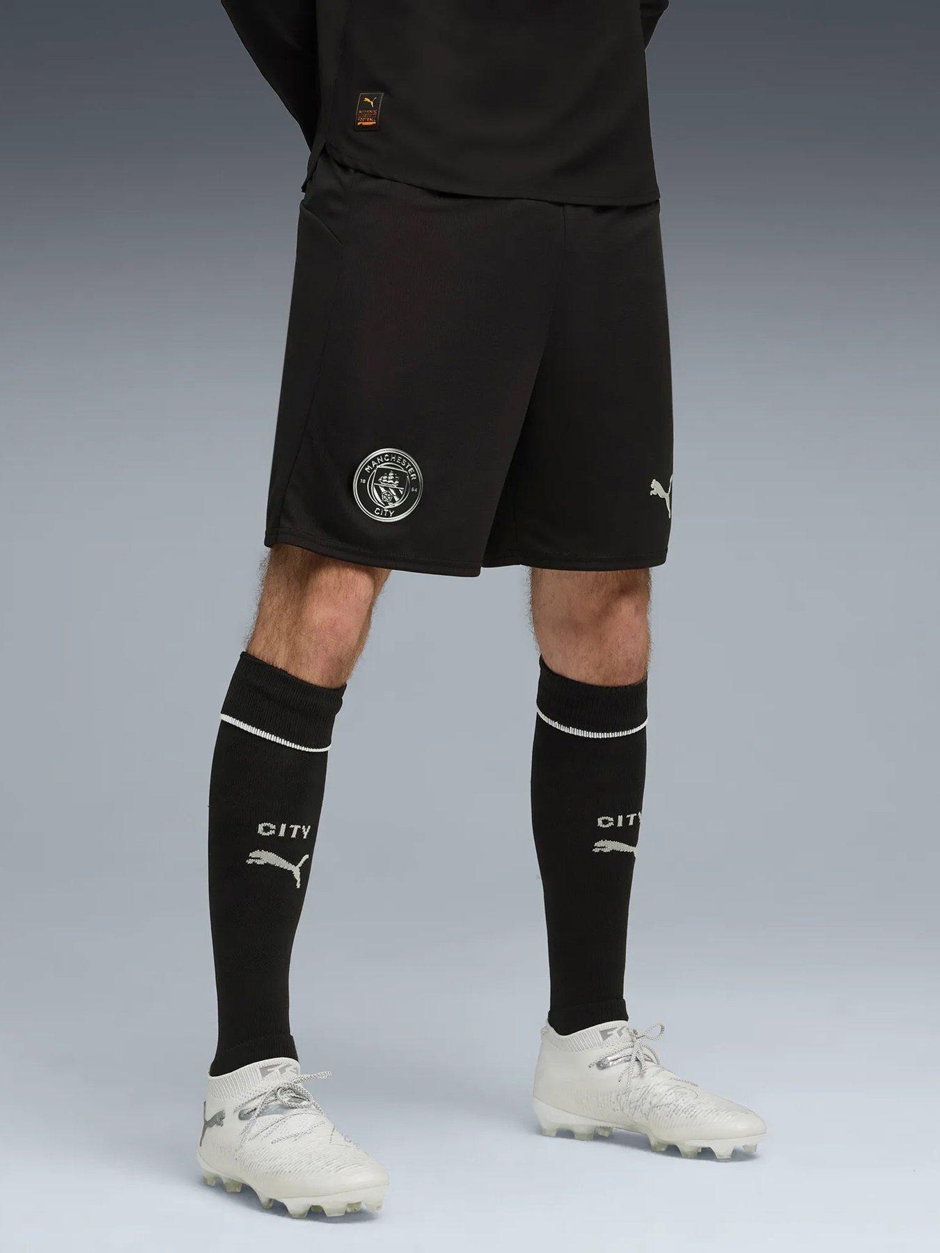 Image 1 of 6 of Puma Mens Manchester City 25/26 Away Replica Shorts - Black
