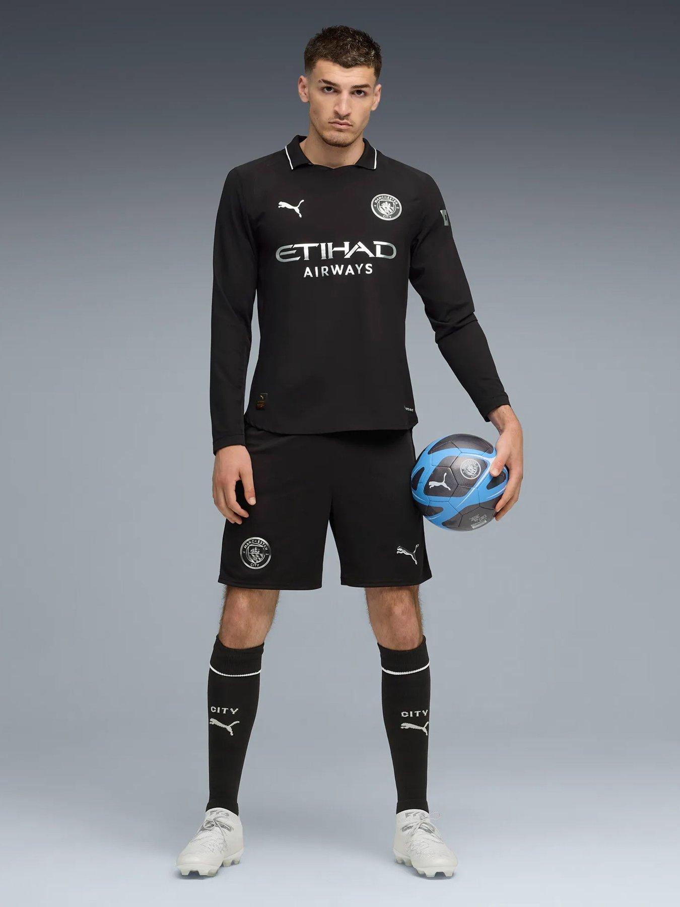 Image 3 of 6 of Puma Mens Manchester City 25/26 Away Replica Shorts - Black