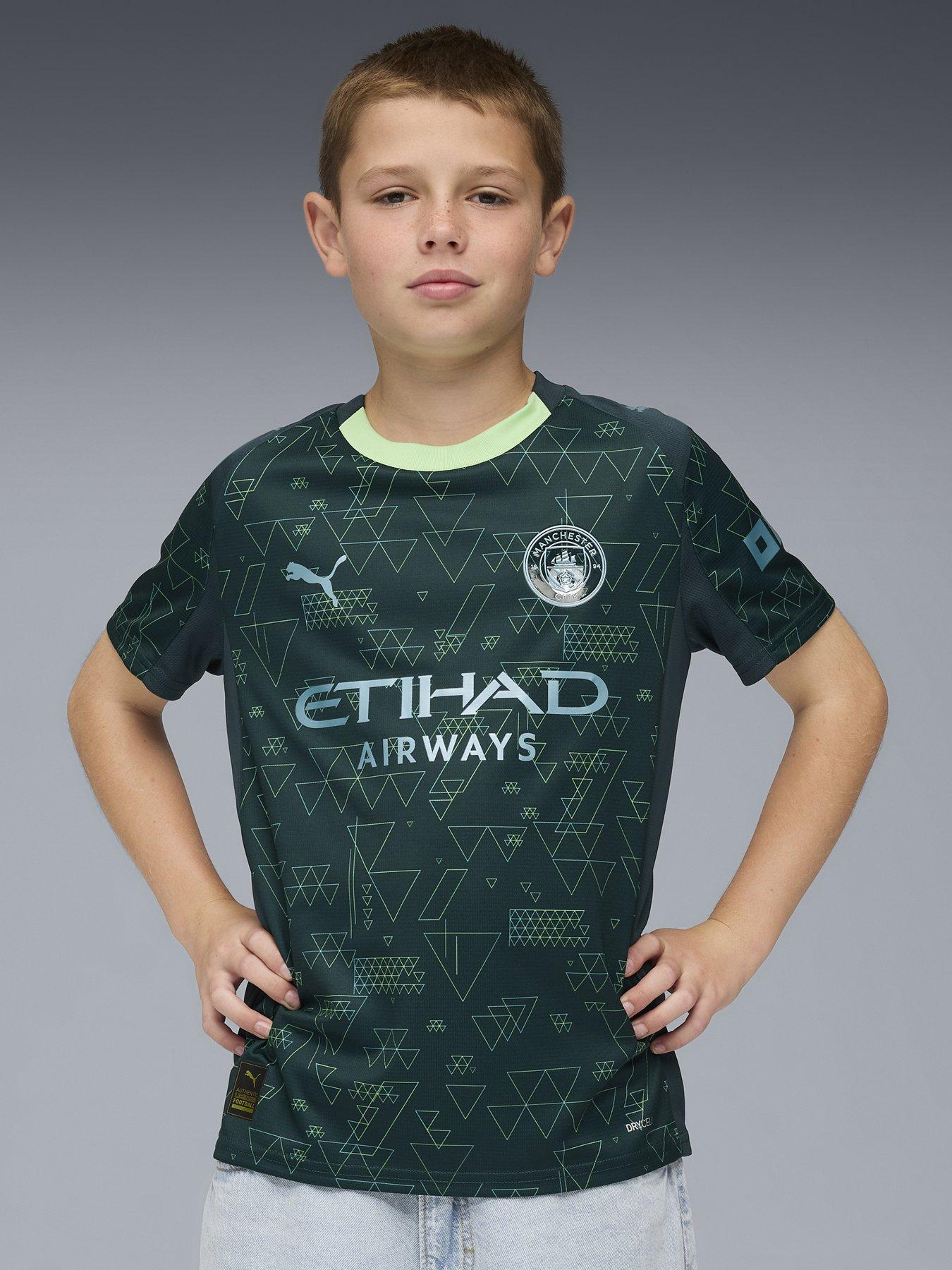 Image 1 of 4 of Puma Junior Manchester City 25/26 4Th Replica Shirt - Green