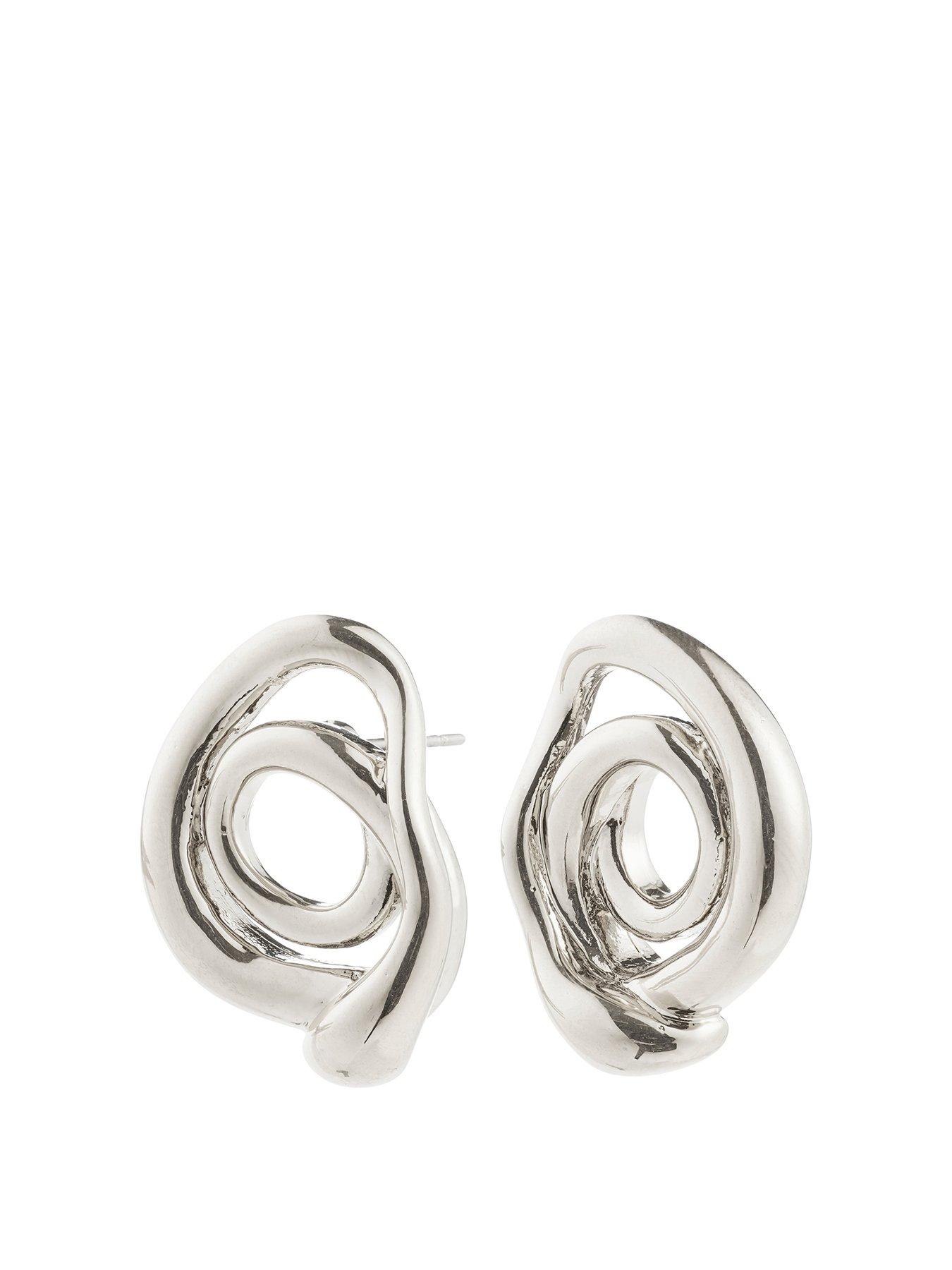 Pilgrim Unfold Earrings - Silver Plated