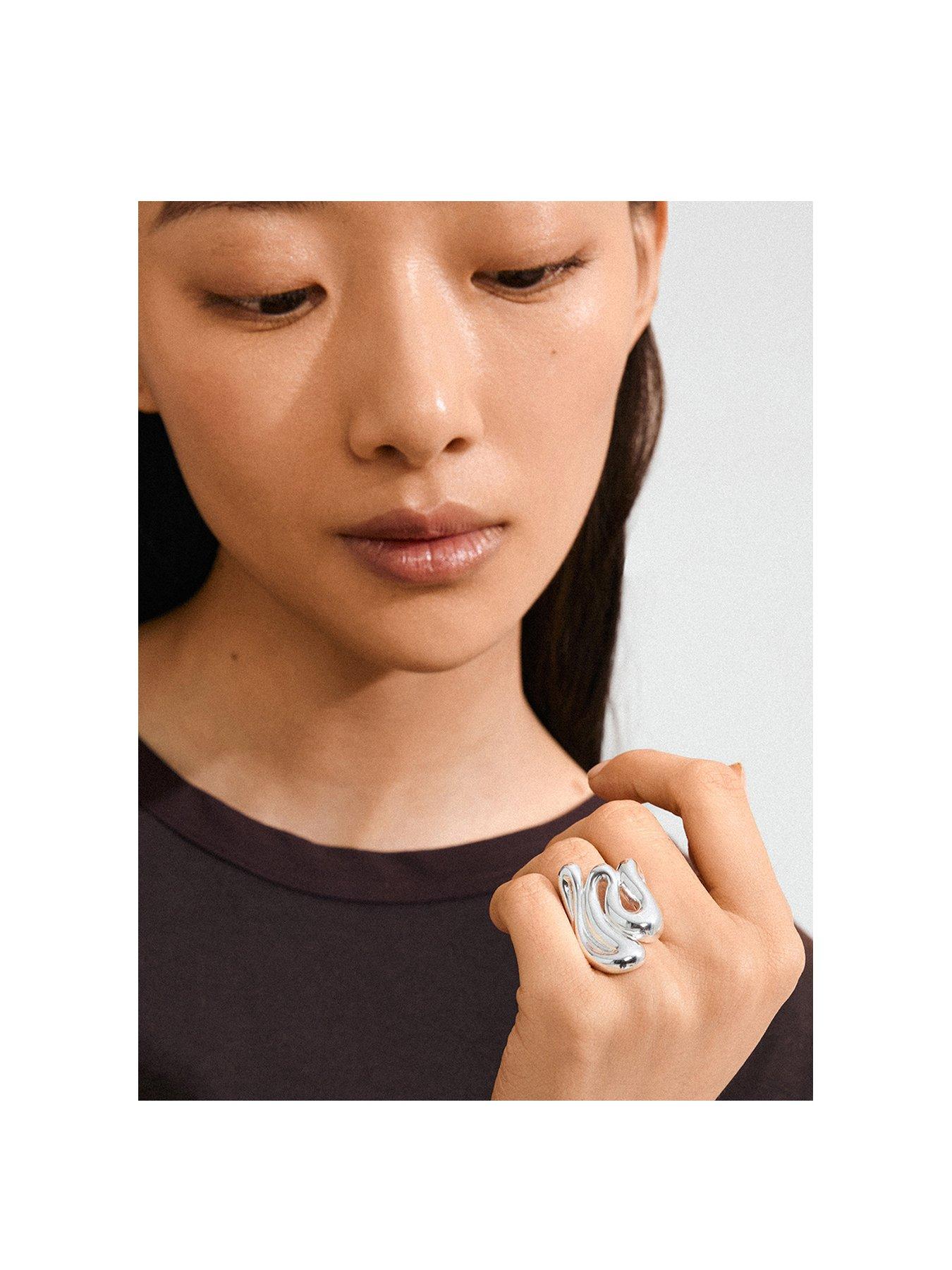 Image 2 of 3 of Pilgrim Adriel Ring - Silver Plated