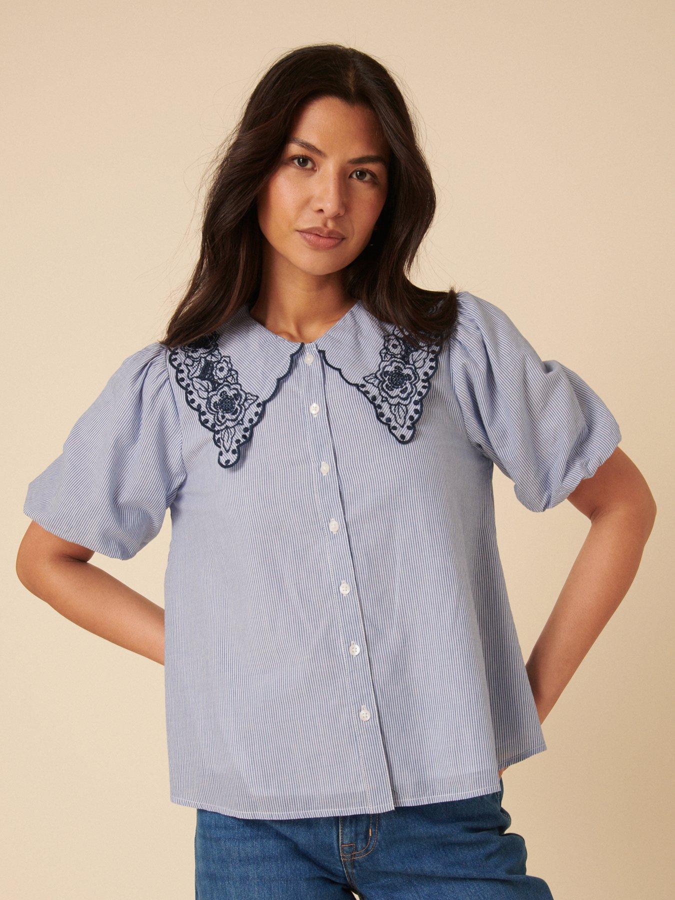Nobodys Child Bridget Blouse - Blue