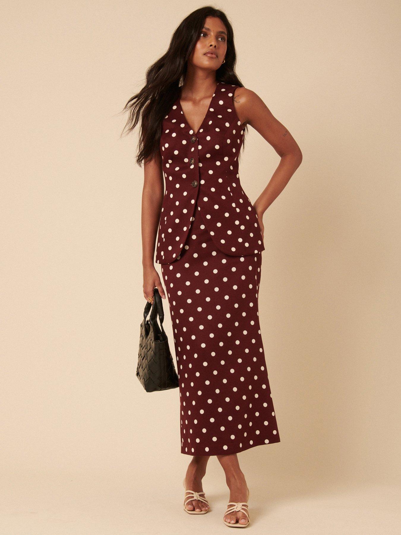 Nobodys Child Theta Midi Skirt - Brown