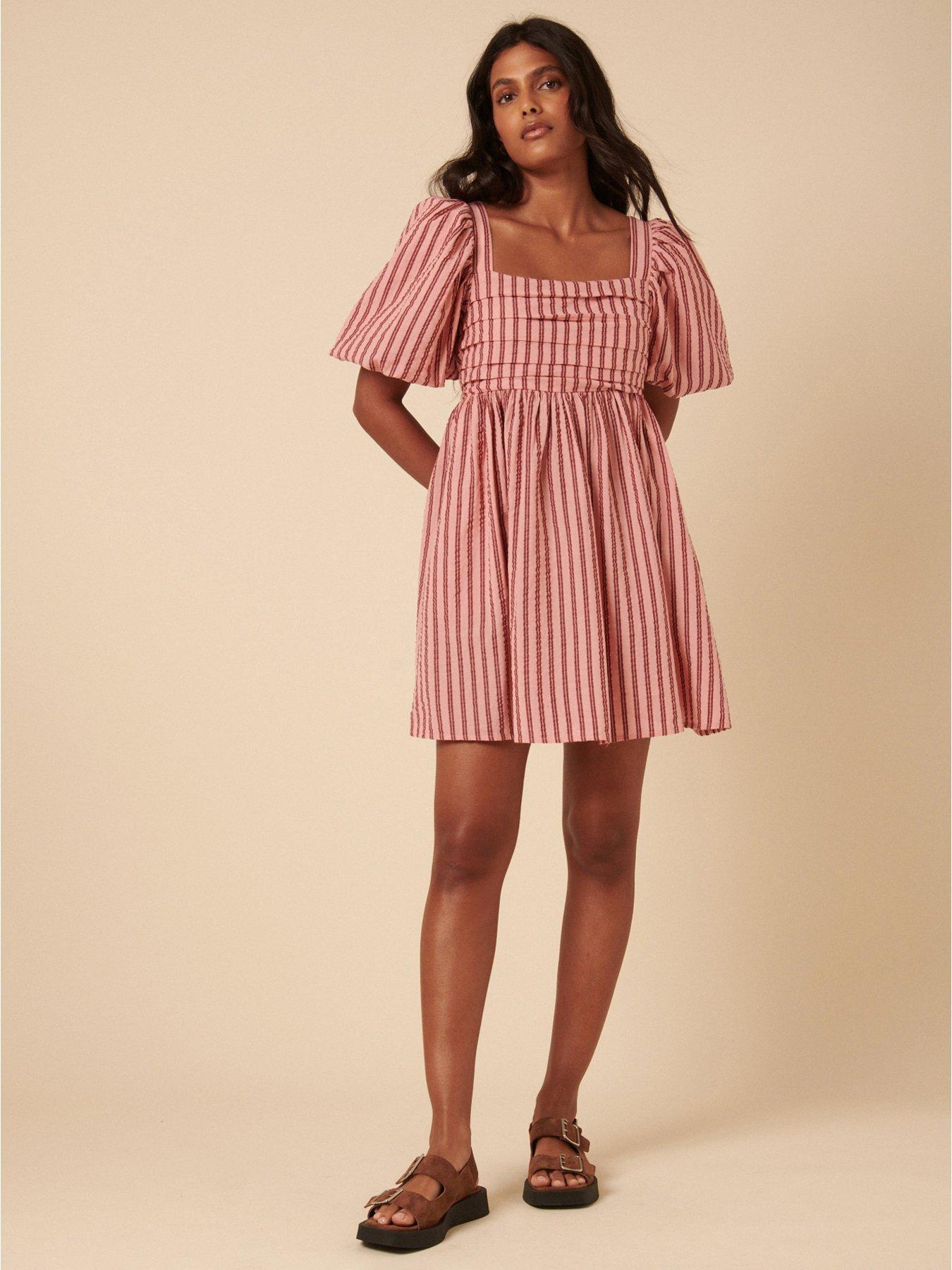 Nobodys Child Nova Mini Dress Stripe - Pink