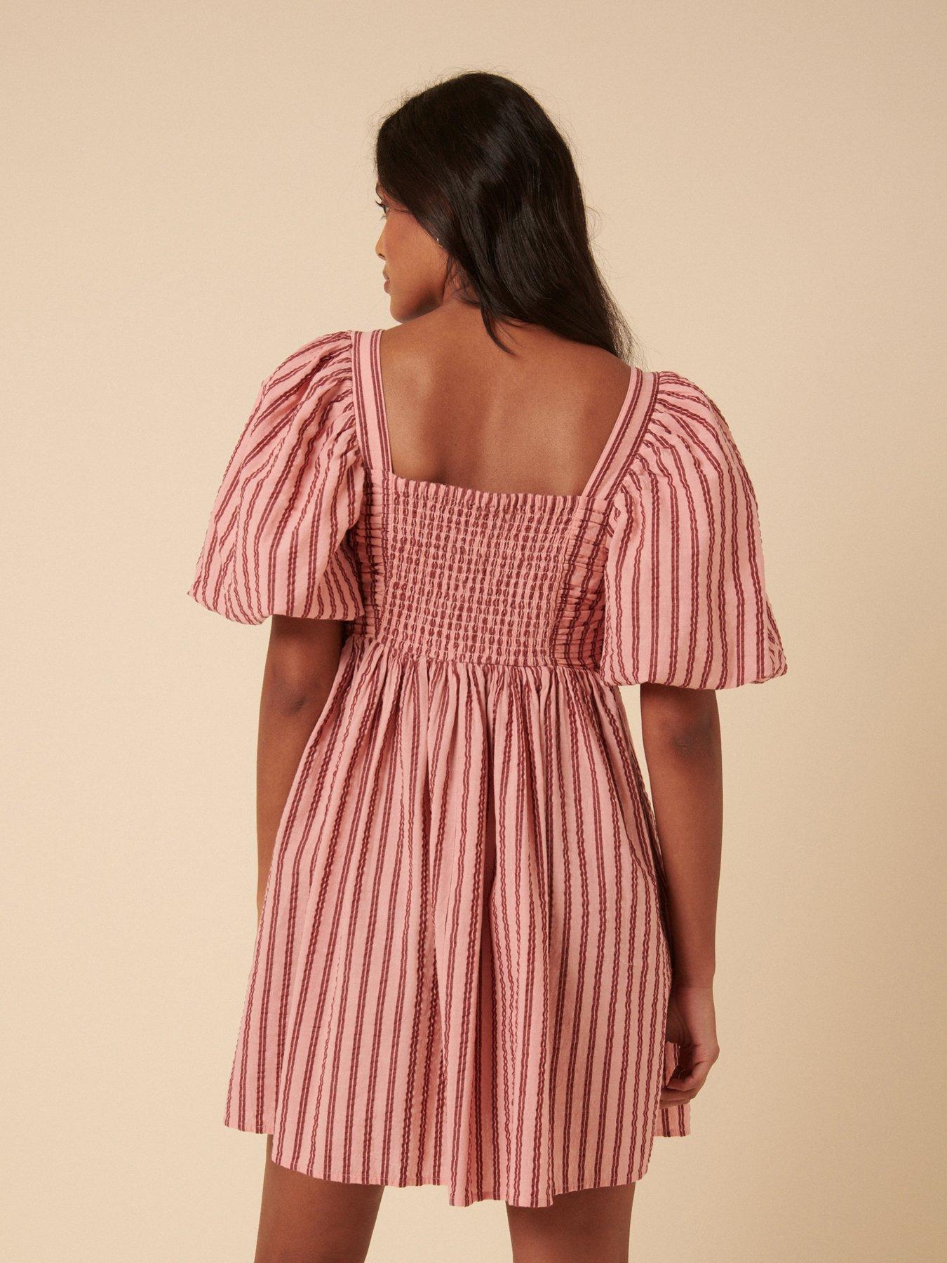 nobodys-child-nova-mini-dress-stripe-pinkback