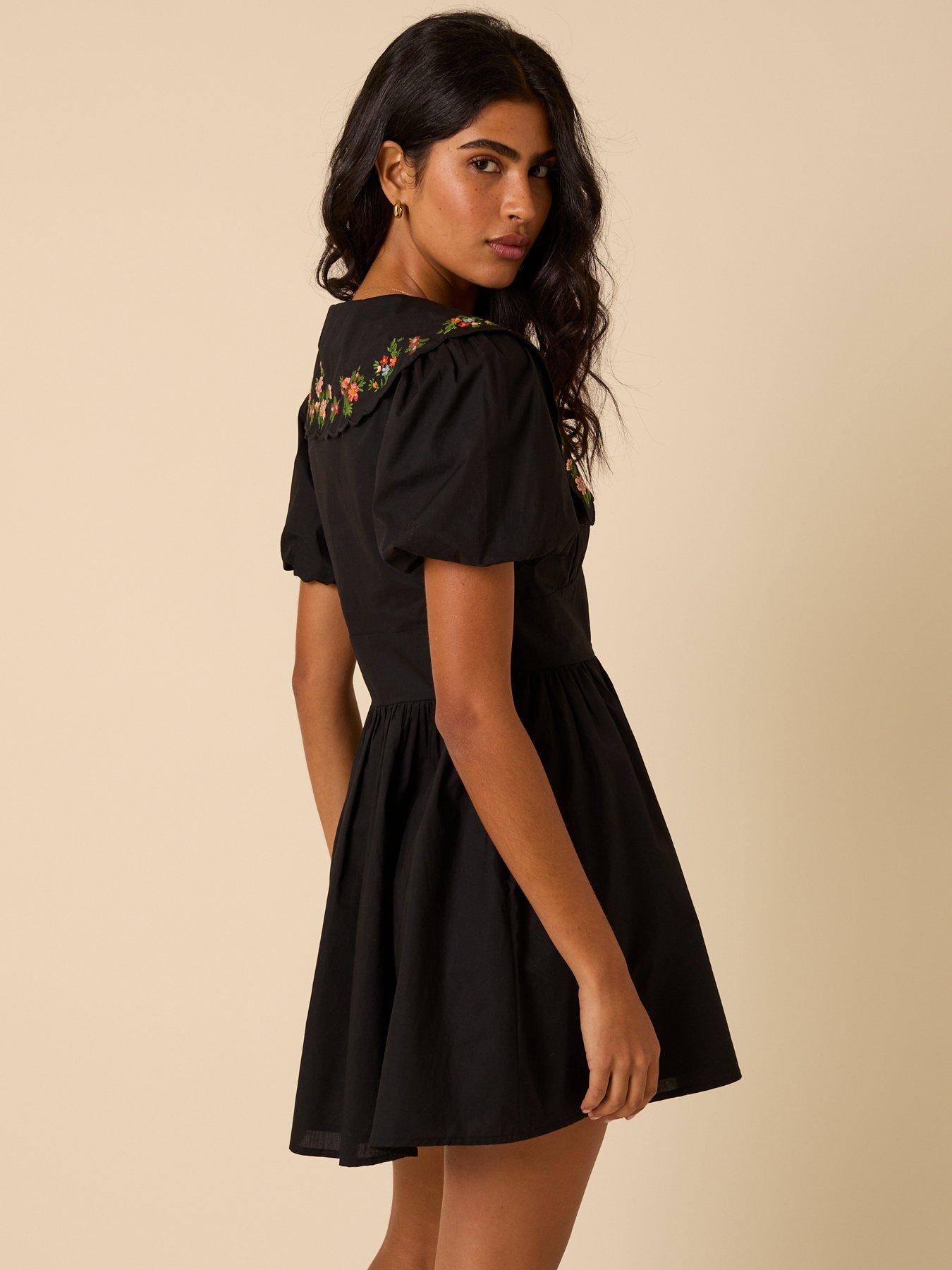 Image 3 of 5 of Nobodys Child Betty Mini Dress Embroidered - Multi