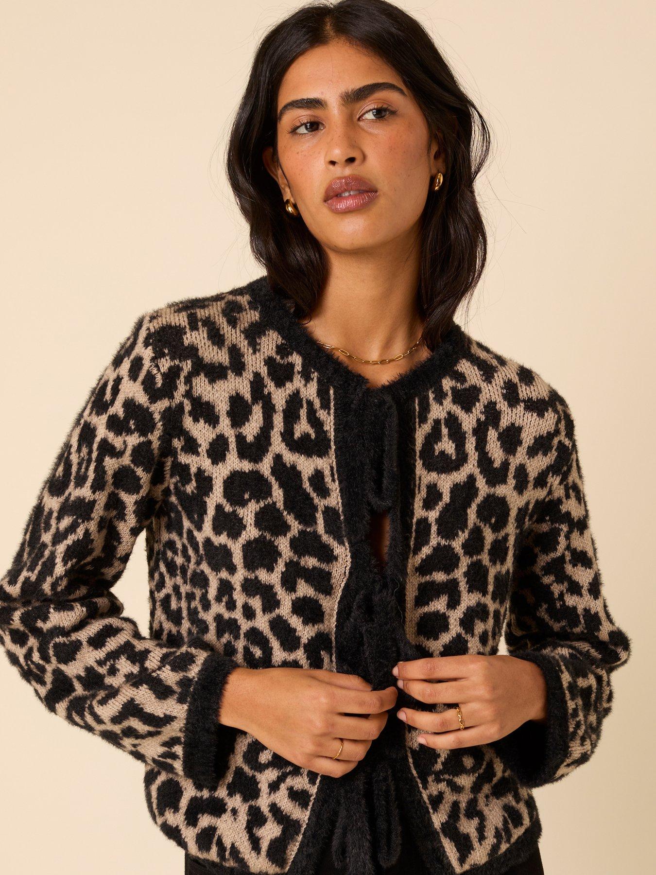 nobodys-child-leopard-jacquard-tie-front-cardigan-multi