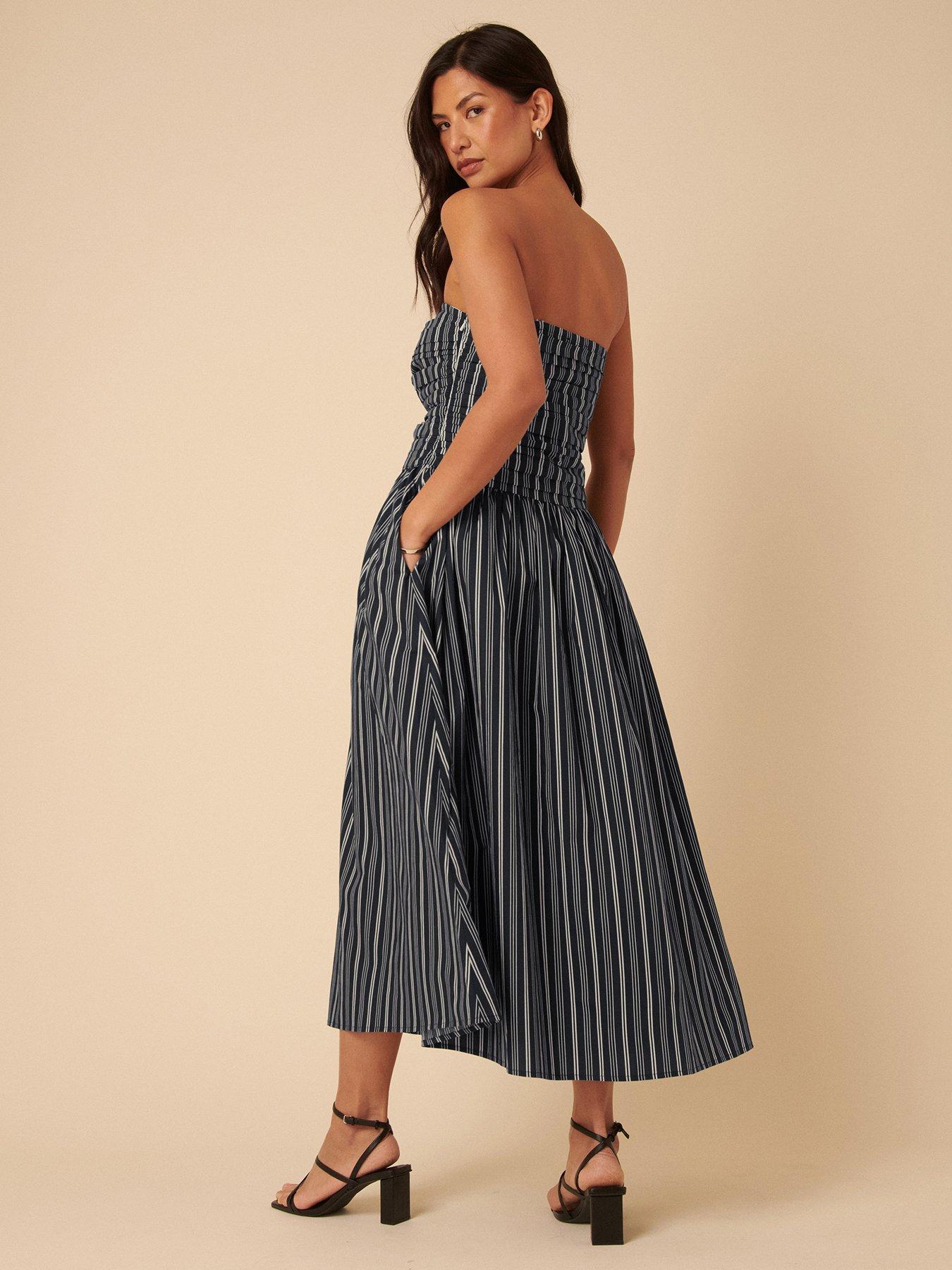 nobodys-child-felicity-midi-dress-stripe-blueoutfit