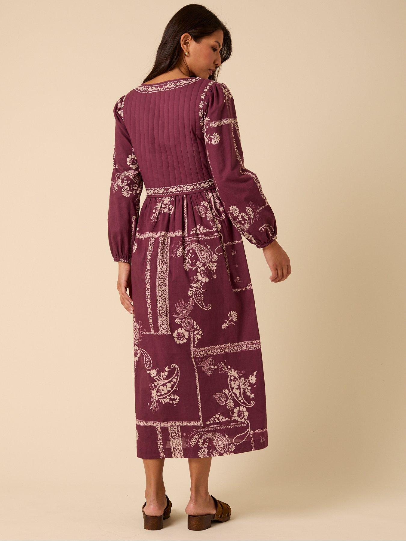 nobodys-child-monroe-midi-dress-embroidered-redstillFront