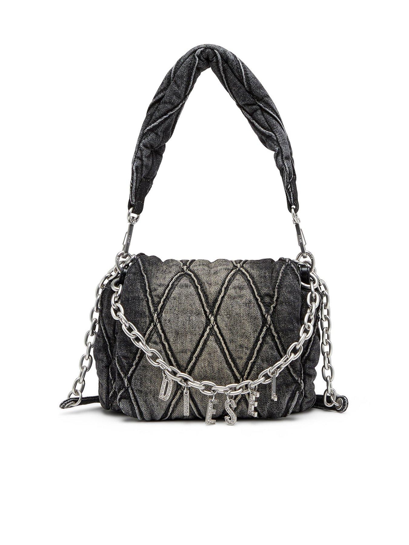 Diesel Charm-D Shoulder Bag - Black
