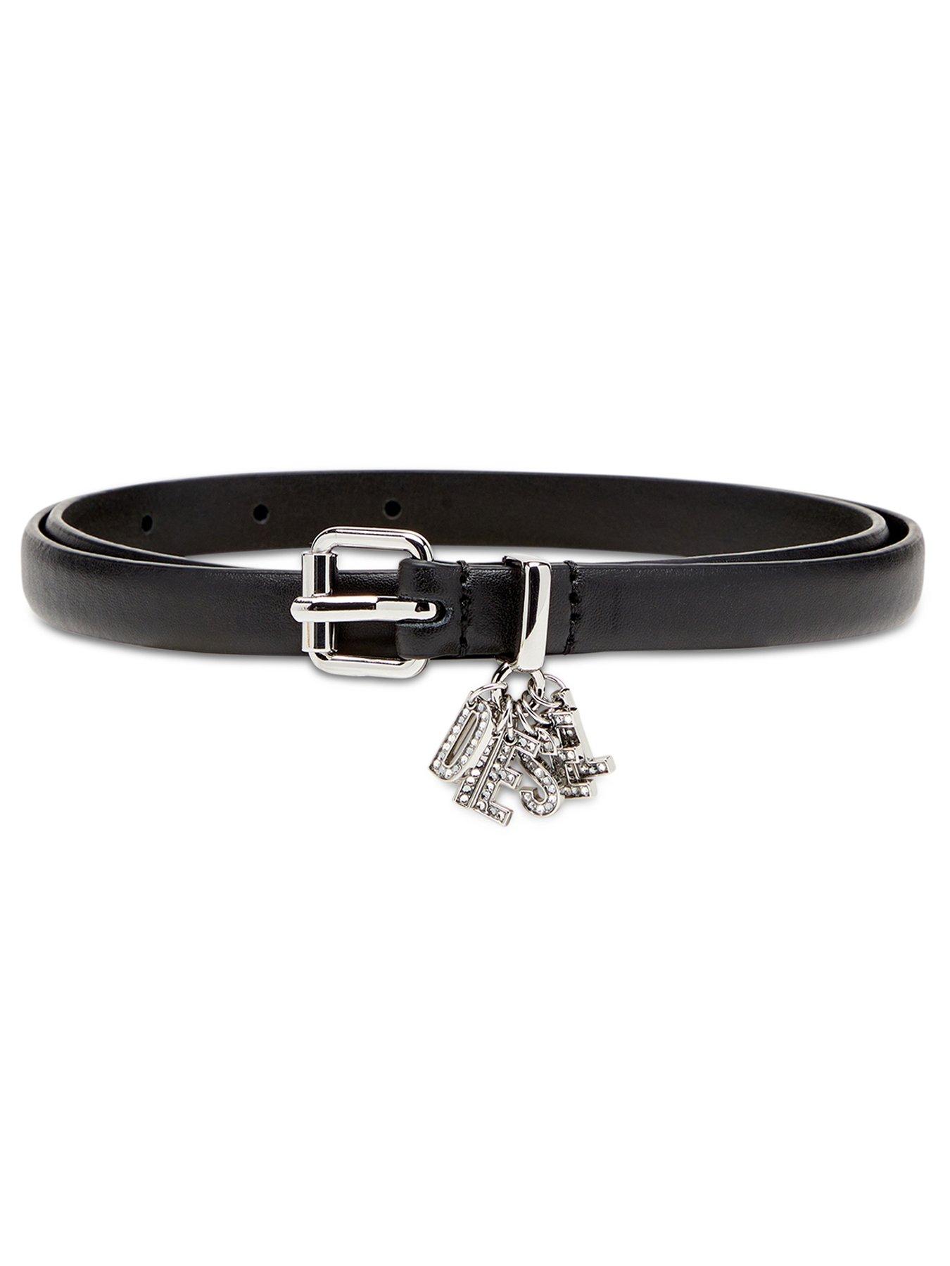 diesel-b-charm-loop-belt-black