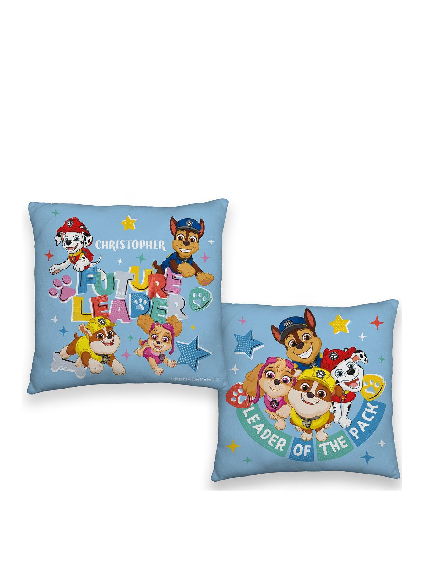 Image 1 of 5 of Love Abode Paw Patrol Personalised Double Sided Cushion