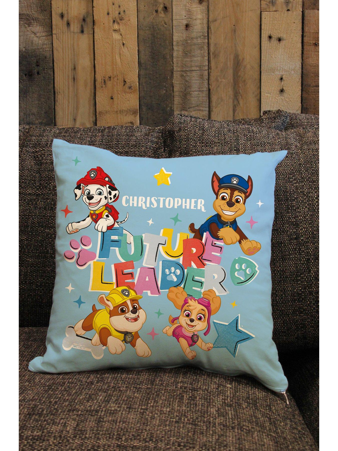 Image 2 of 5 of Love Abode Paw Patrol Personalised Double Sided Cushion