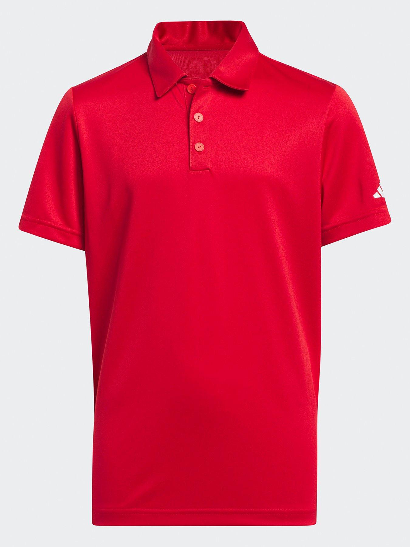 adidas Boys Golf Performance Polo - Red