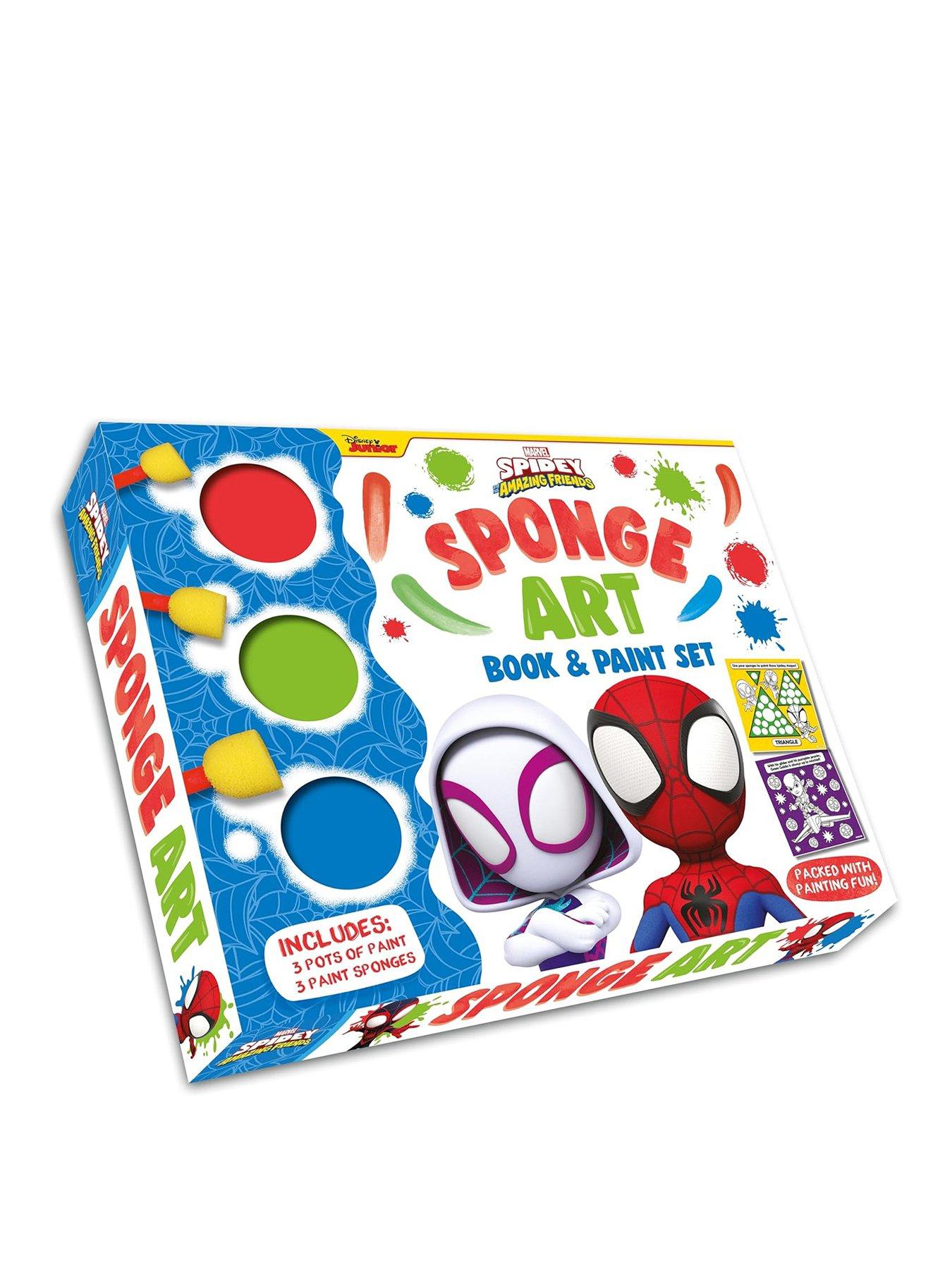Image of Spiderman Marvel Spidey and his Amazing Friends Sponge Art Book & Paint Set