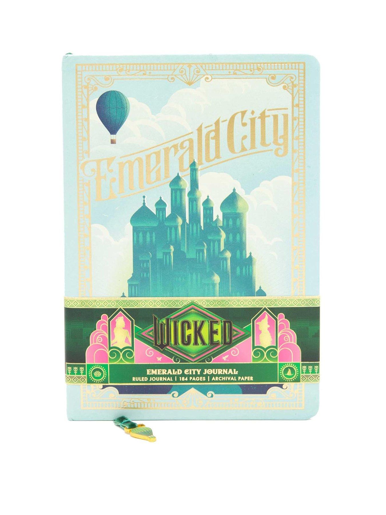 undefined Wicked Emerald City Journal with Ribbon Charm