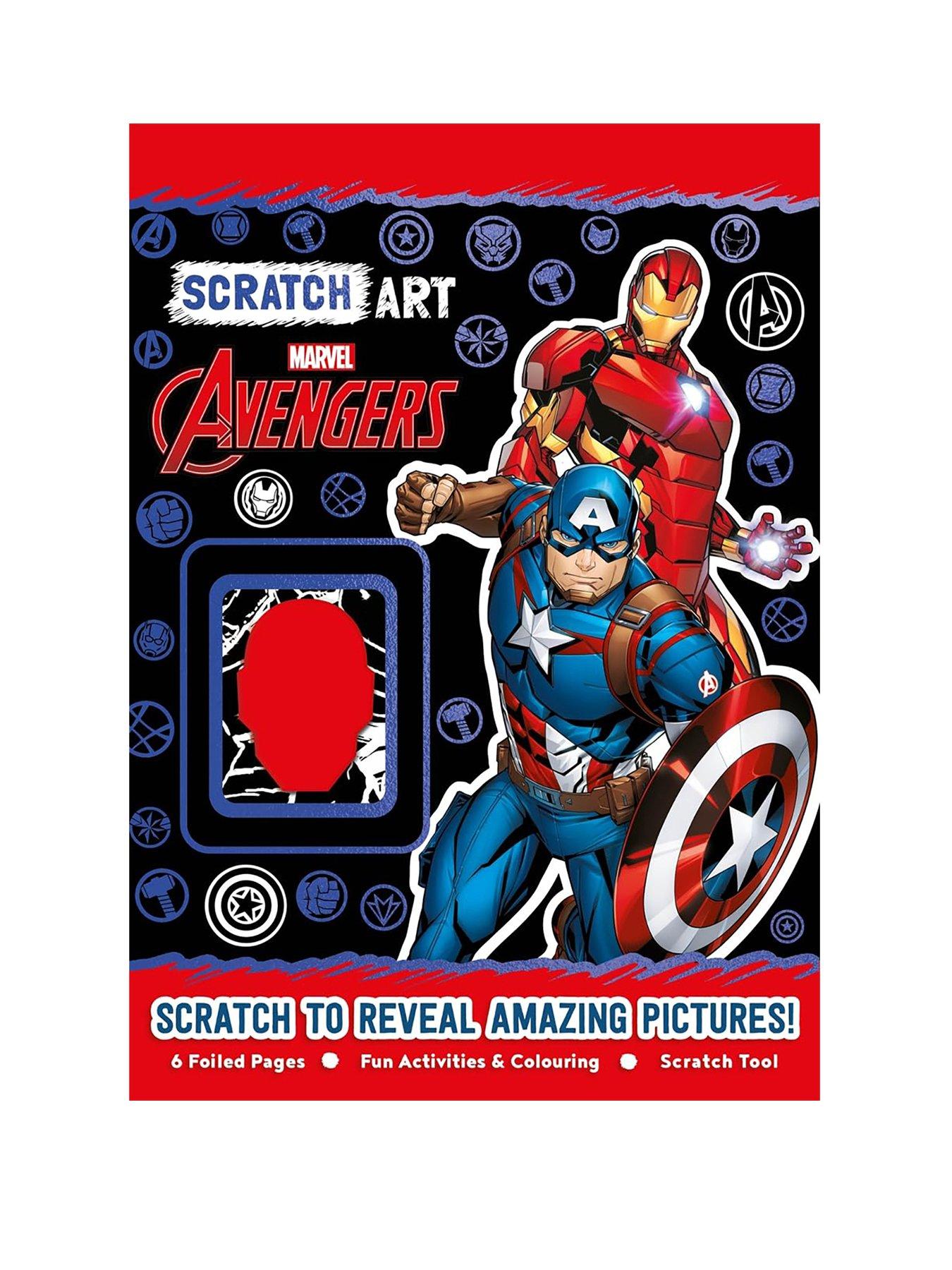 Marvel Avengers Scratch Art Book