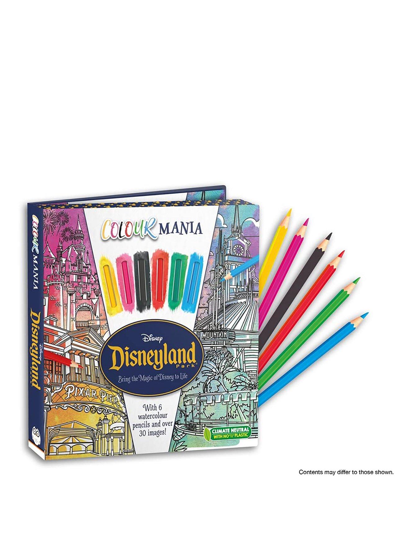 Image 1 of 3 of Disney Disneyland Park Colouring Book with Pencils