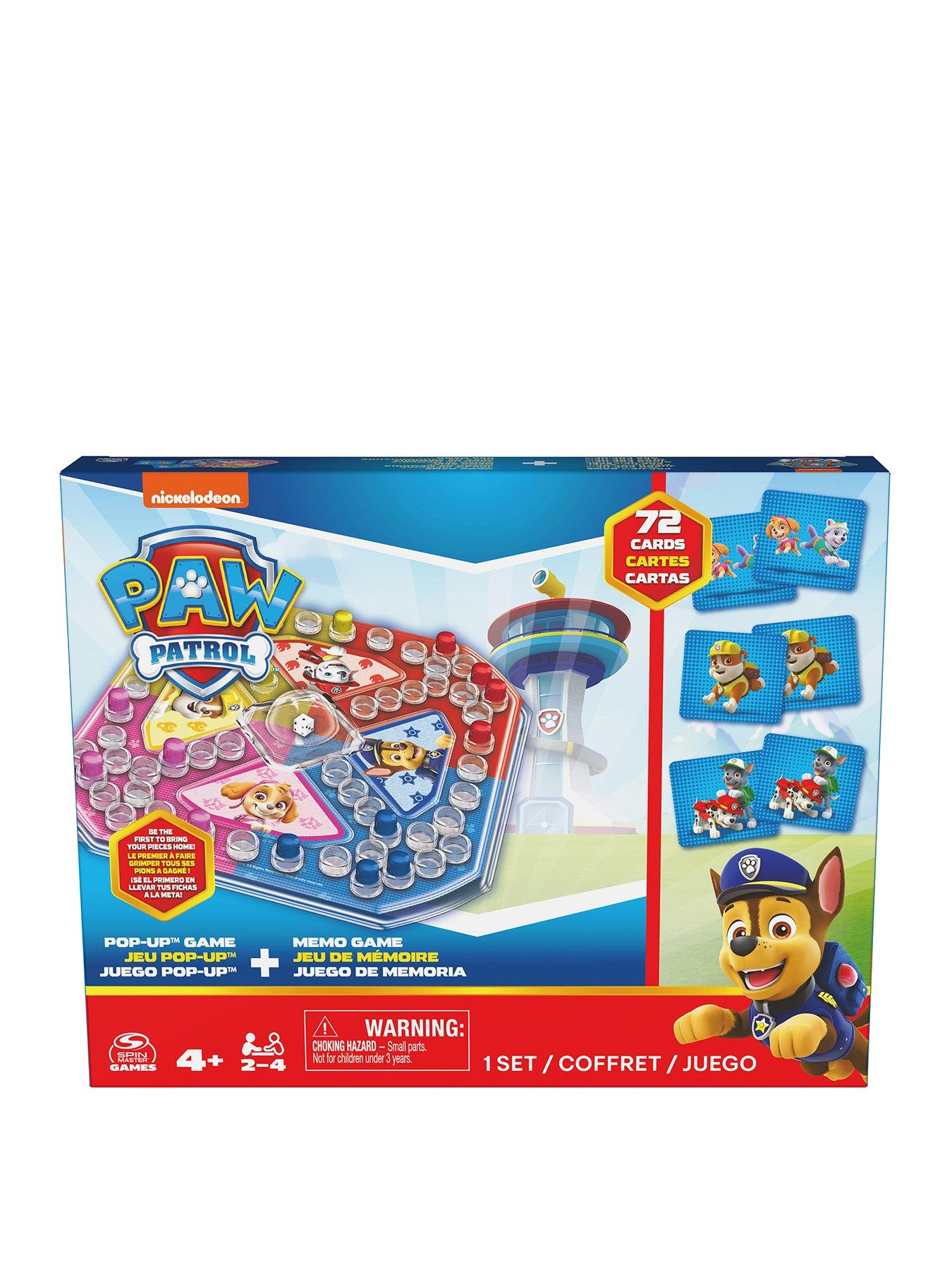Spin Master Games Paw Patrol Pop Up Game & 72 Memo Card Game | Very Ireland
