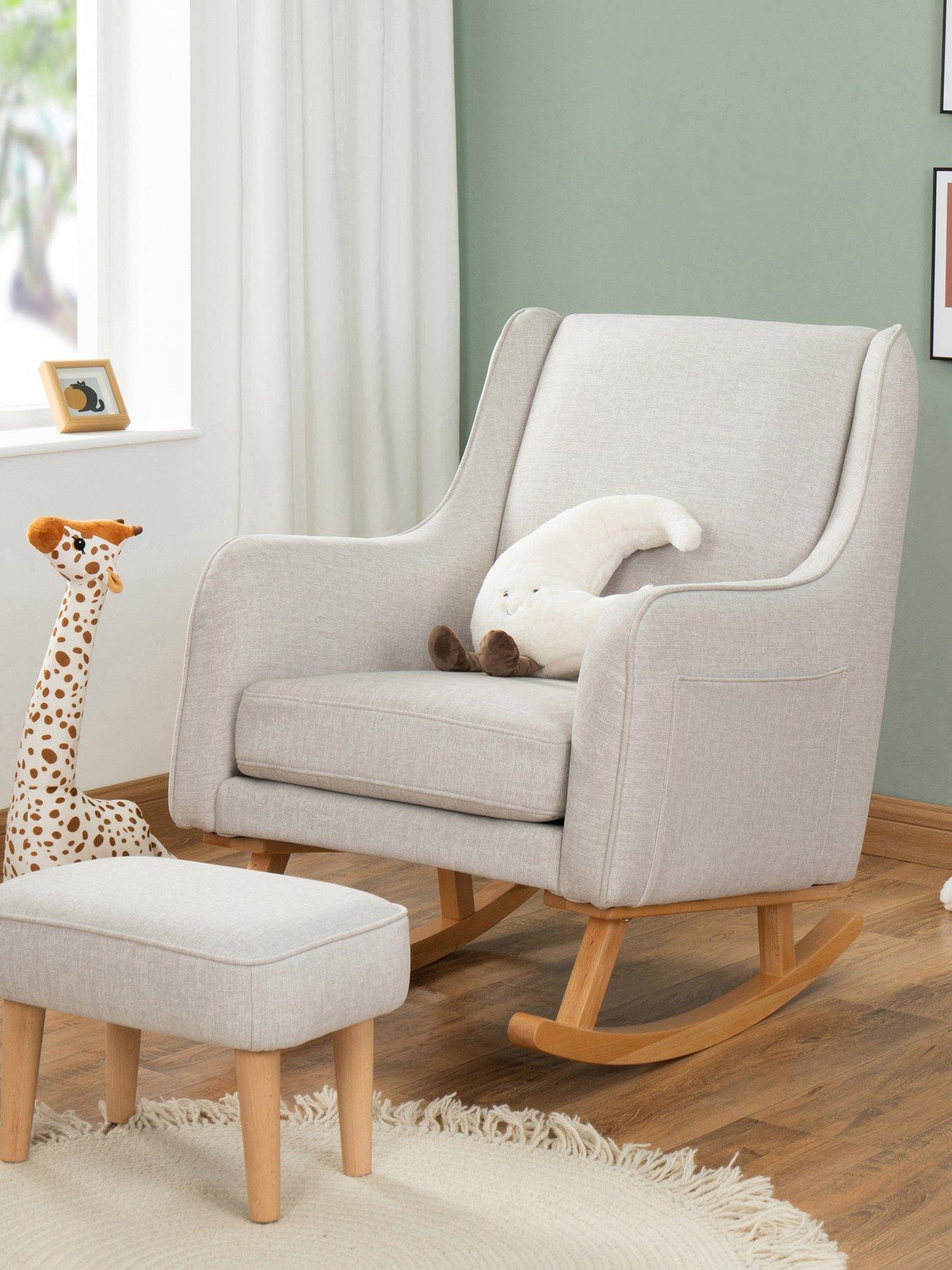 Babymore Ida Nursing Chair with Stool - Cashmere