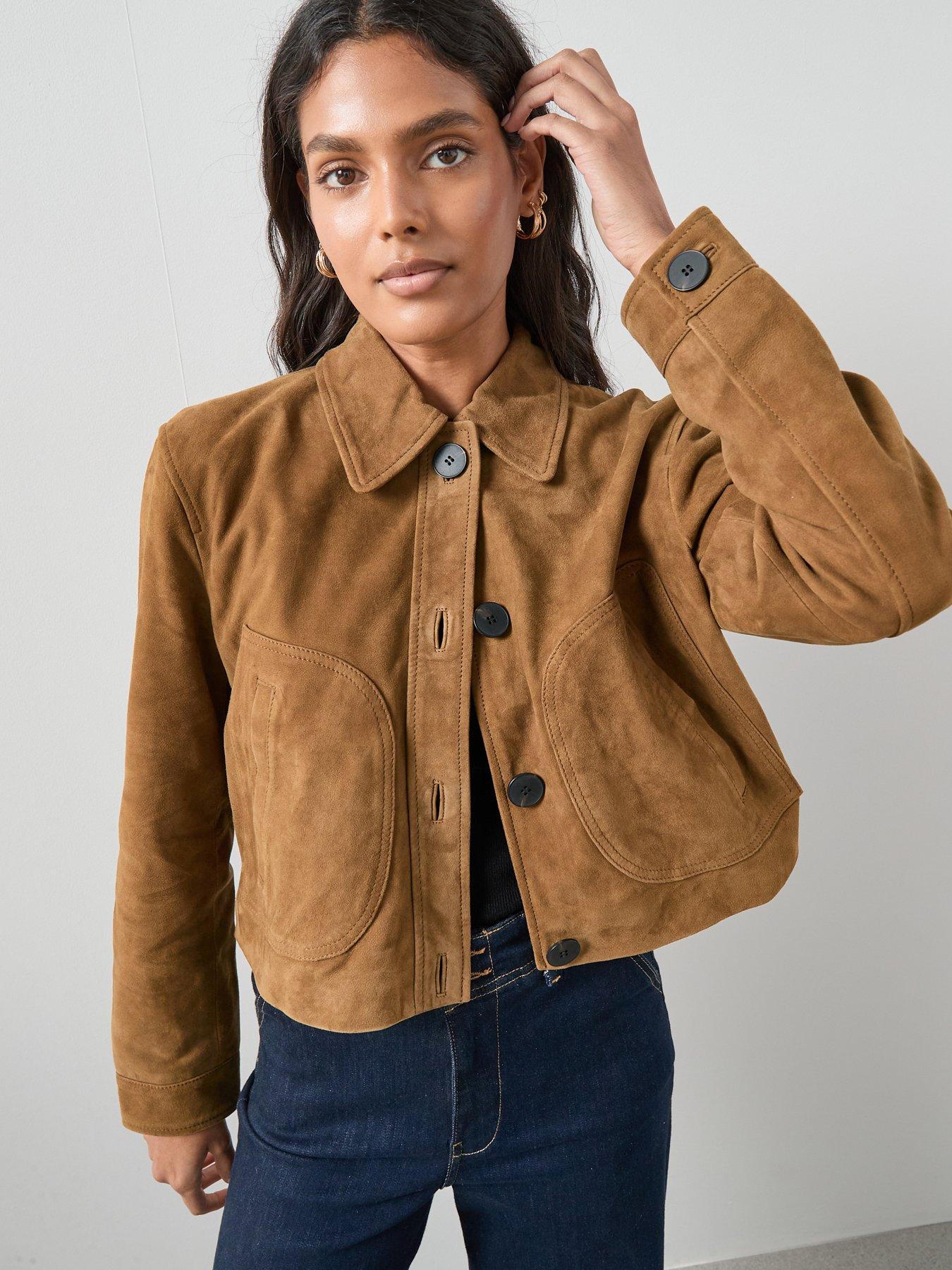 the-very-collection-suede-jacket-brown