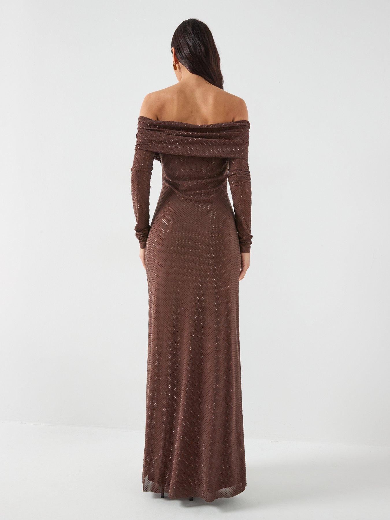 forever-new-effie-bardot-heatseal-maxi-brownstillFront