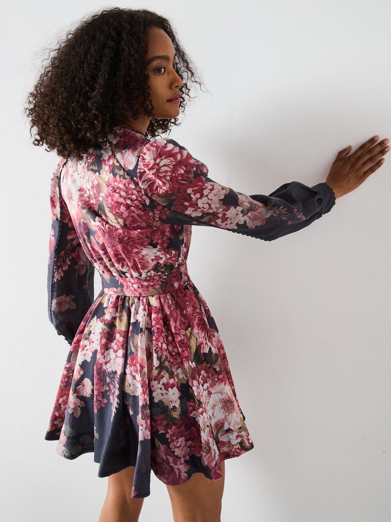 Forever New Vienna Trim Detail Skater Dress - Navy | Very Ireland