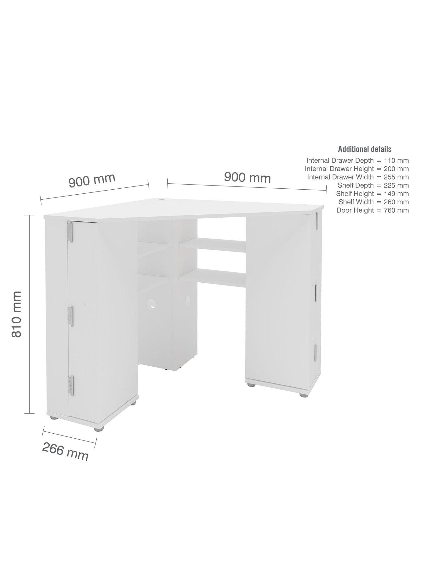Image 5 of 5 of Birlea Olivia Corner Dressing Table With Storage