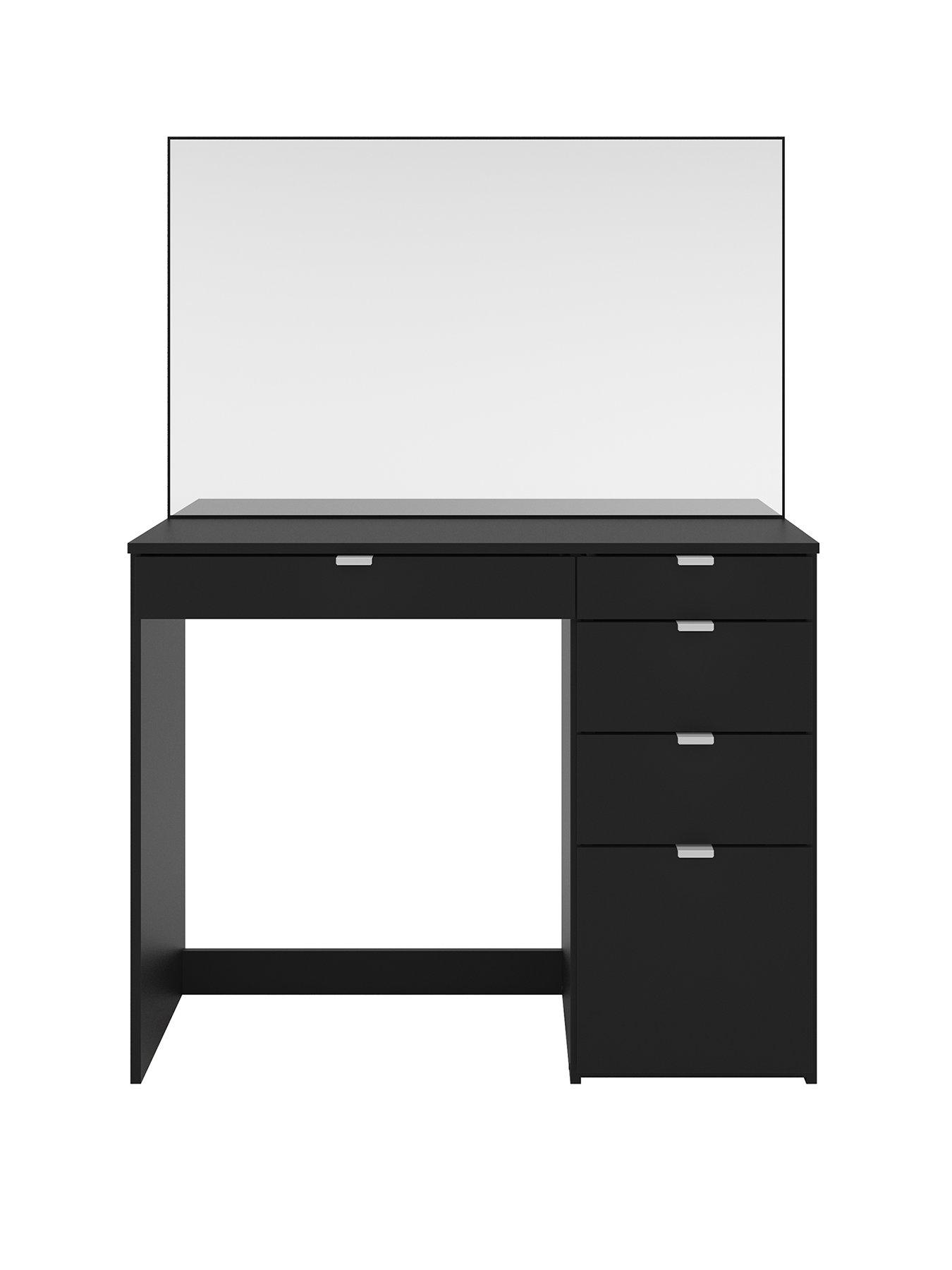 birlea-ava-5-drawer-dressing-table-blackstillFront