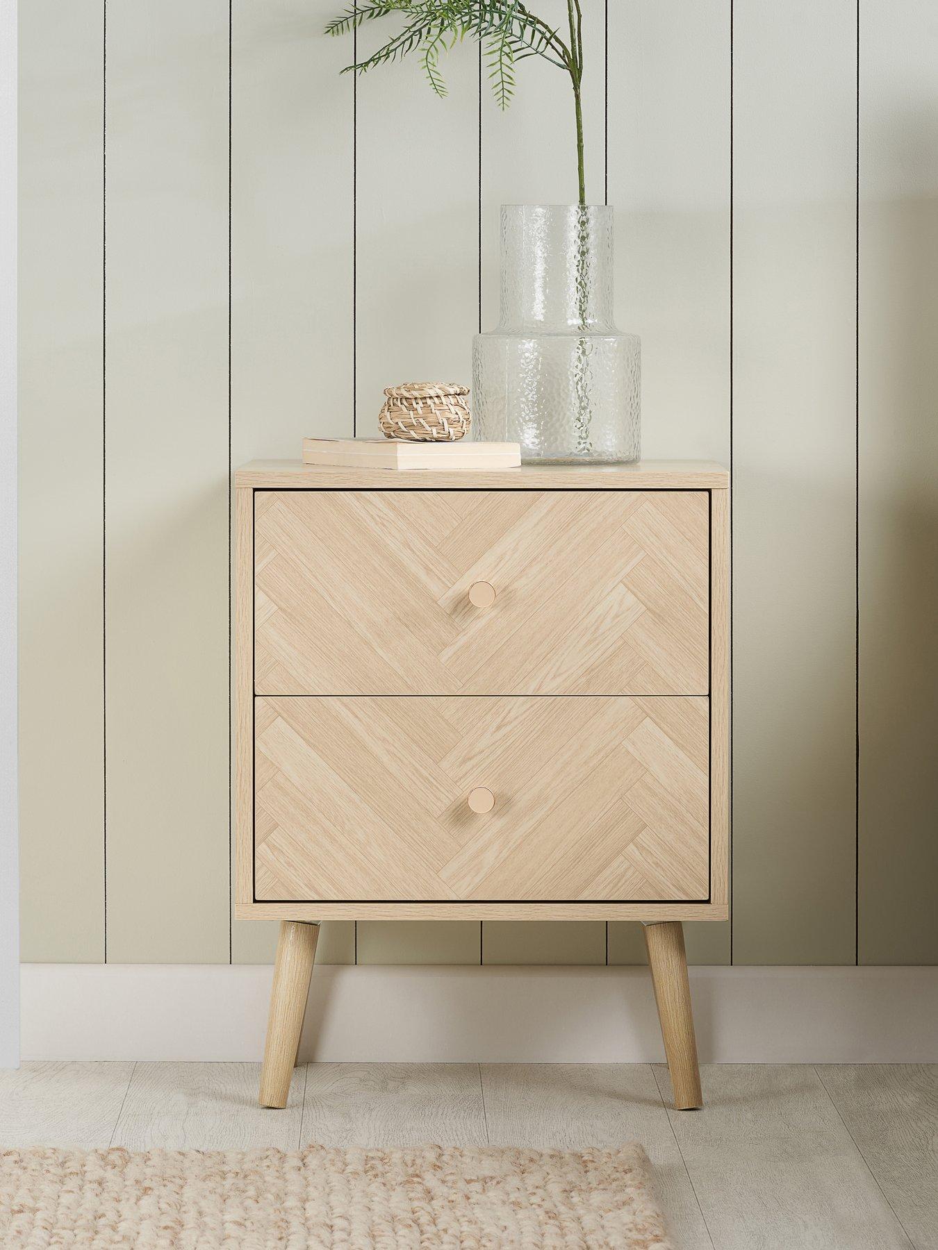 Birlea Herringford 2 Drawer Bedside