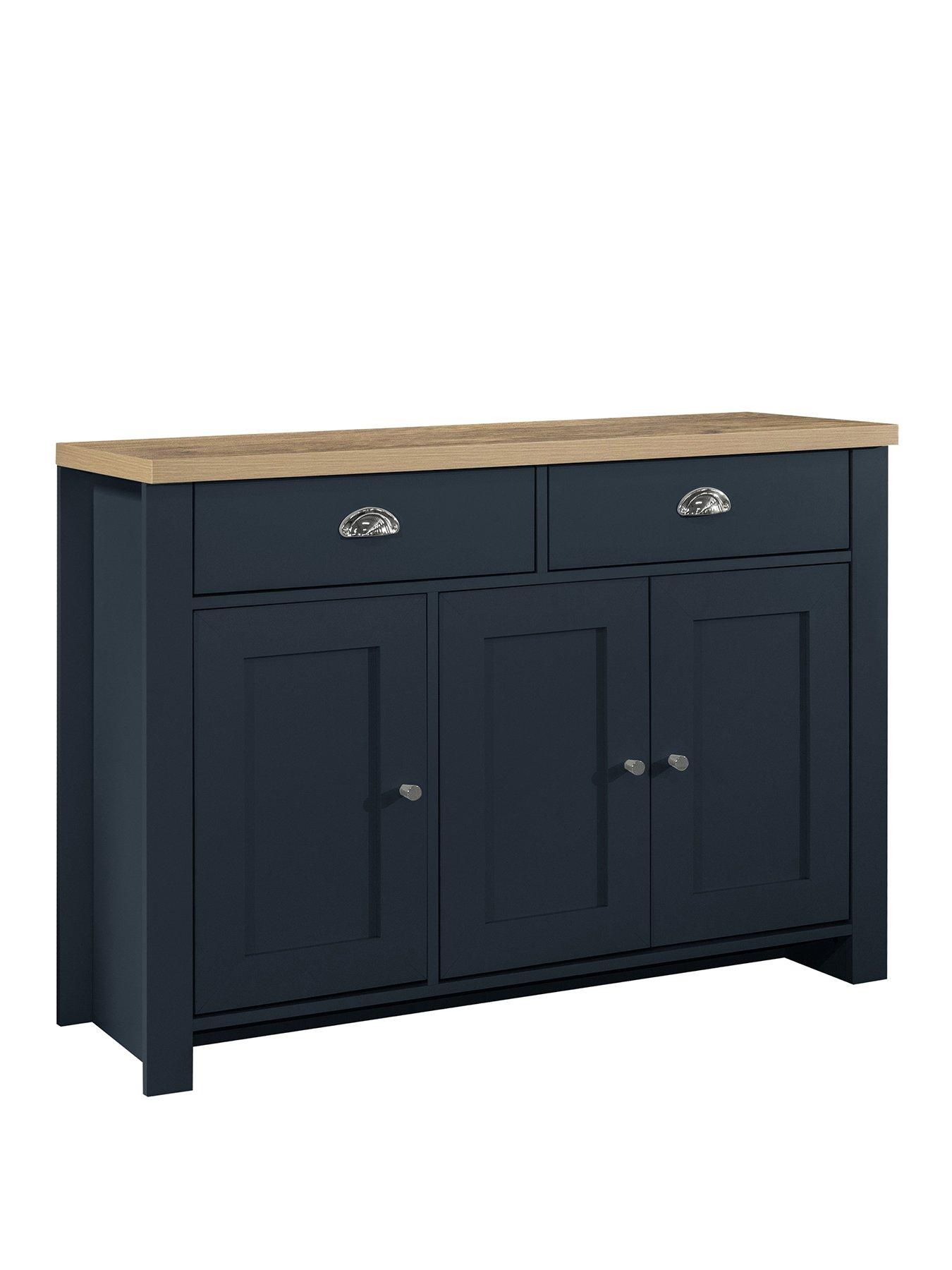 Image 3 of 7 of Birlea Highgate 3 Door 2 Drawer Sideboard