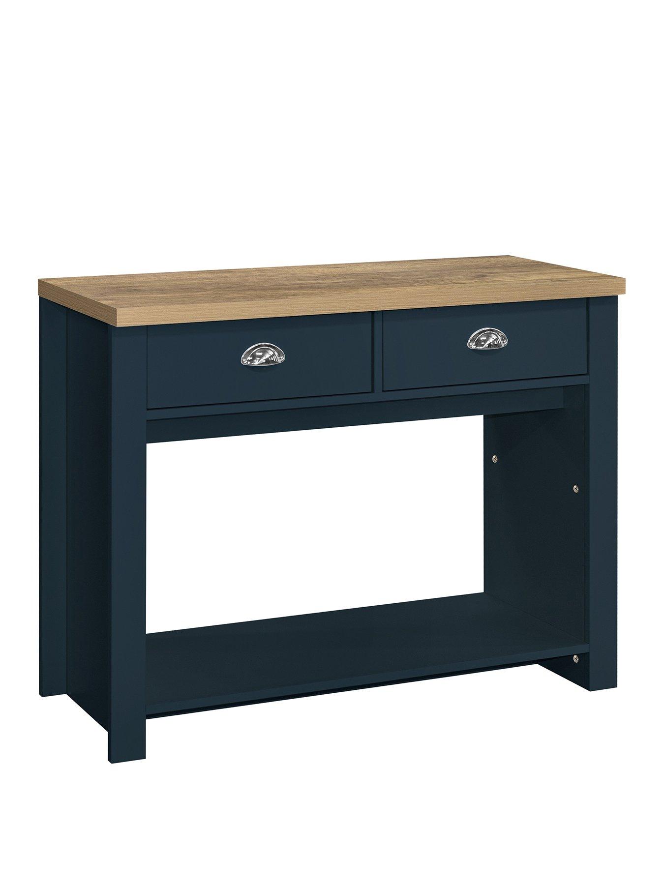 birlea-highgate-2-drawer-console-tableback