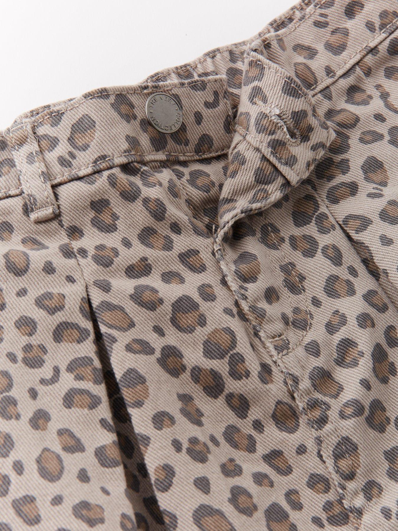 Image 3 of 4 of The Very Collection Girls Pleat Skirt - Animal Print