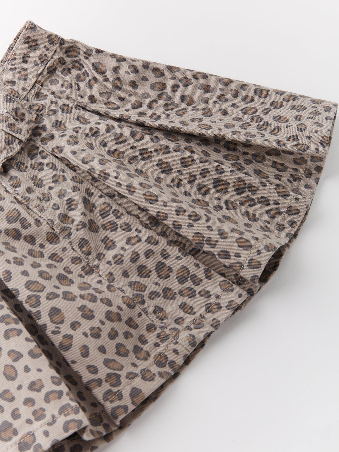 Image 4 of 4 of The Very Collection Girls Pleat Skirt - Animal Print