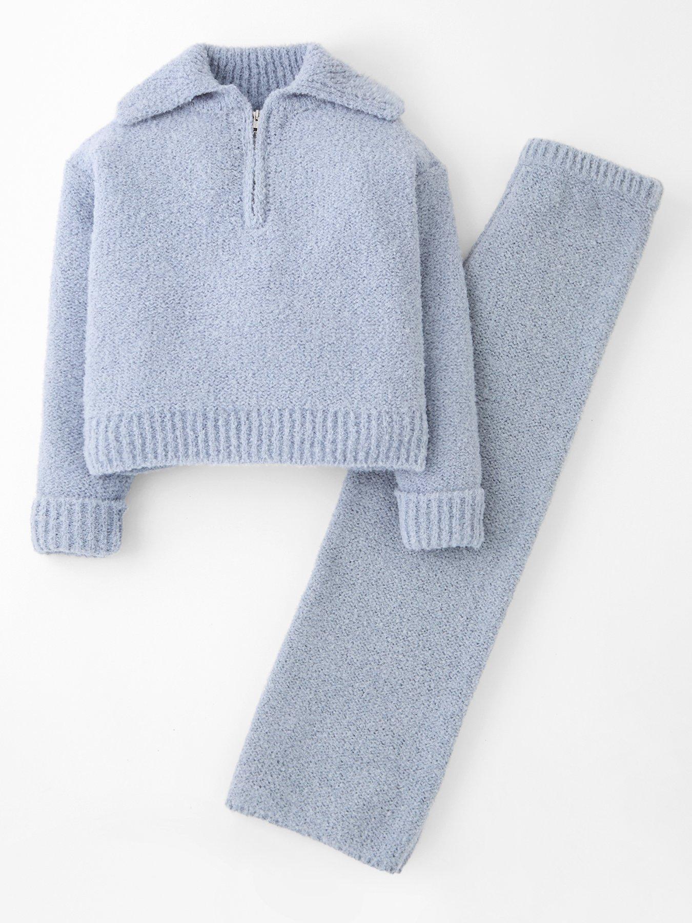 the-very-collection-half-zip-knit-set-blue