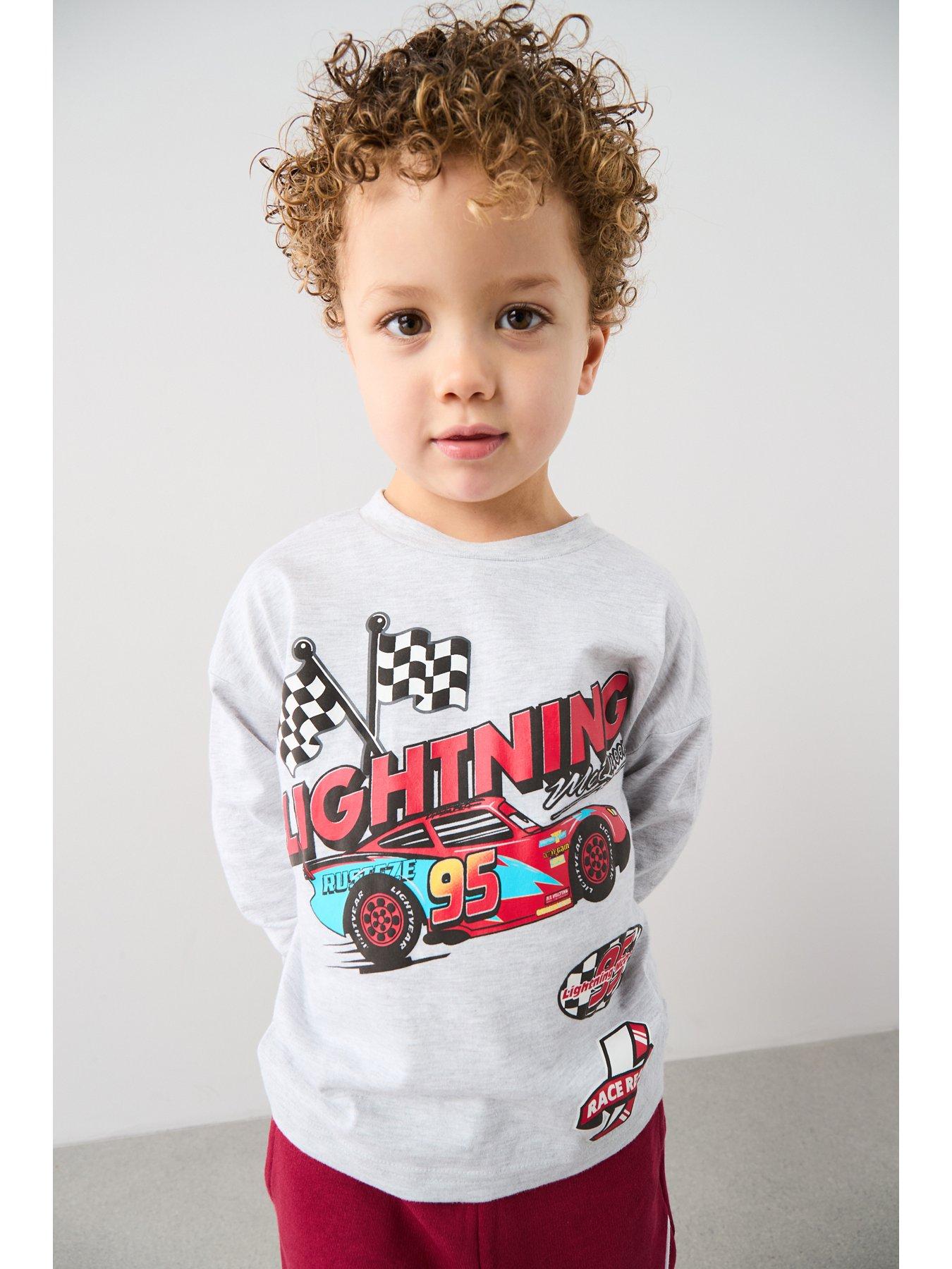 Disney Cars Lightning Mcqueen Long Sleeve Tee
