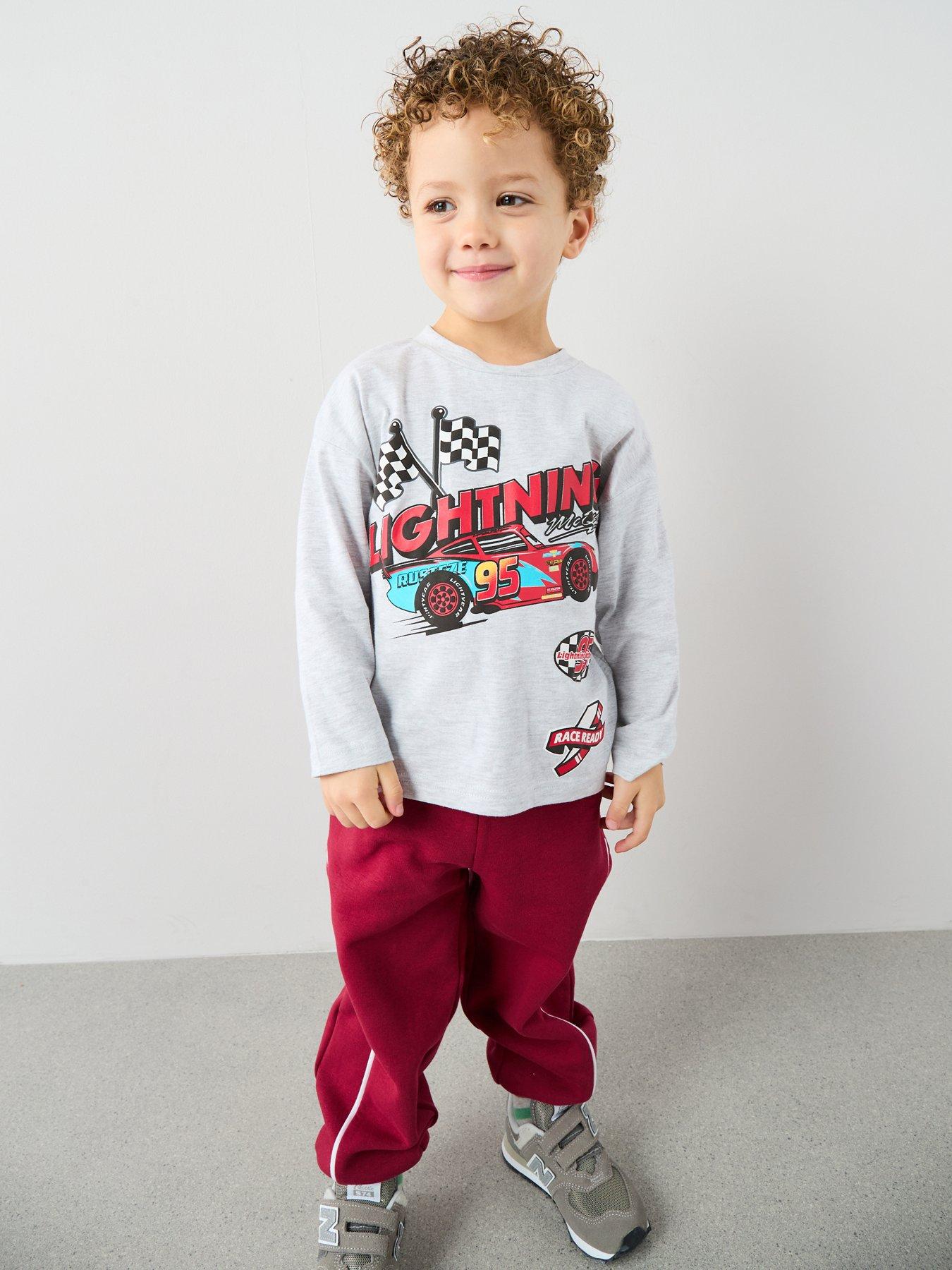 Image 5 of 6 of Disney Cars Lightning Mcqueen Long Sleeve Tee