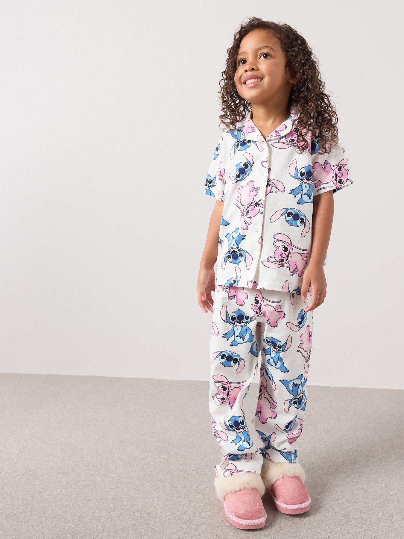 disney-lilo-stitch-angel-amp-stitch-short-sleeve-button-down-pyjamas-cream