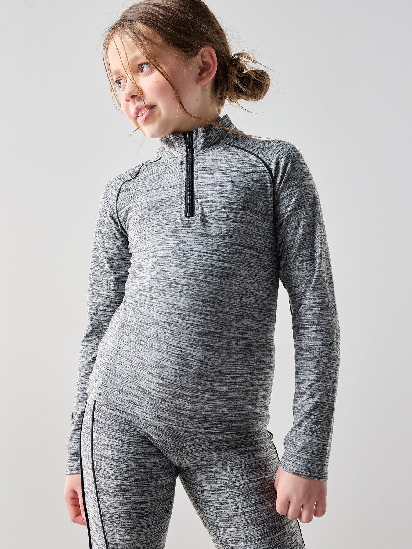 The Very Collection Girls Space Dye Active Set - Grey