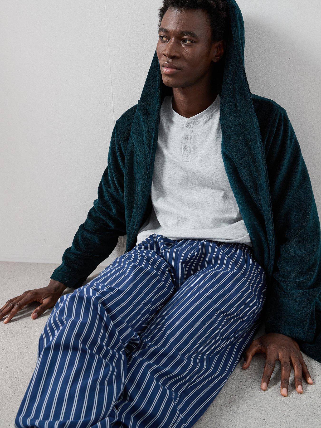 the-very-collection-supersoft-shawl-collar-dressing-gown-teal-greenoutfit