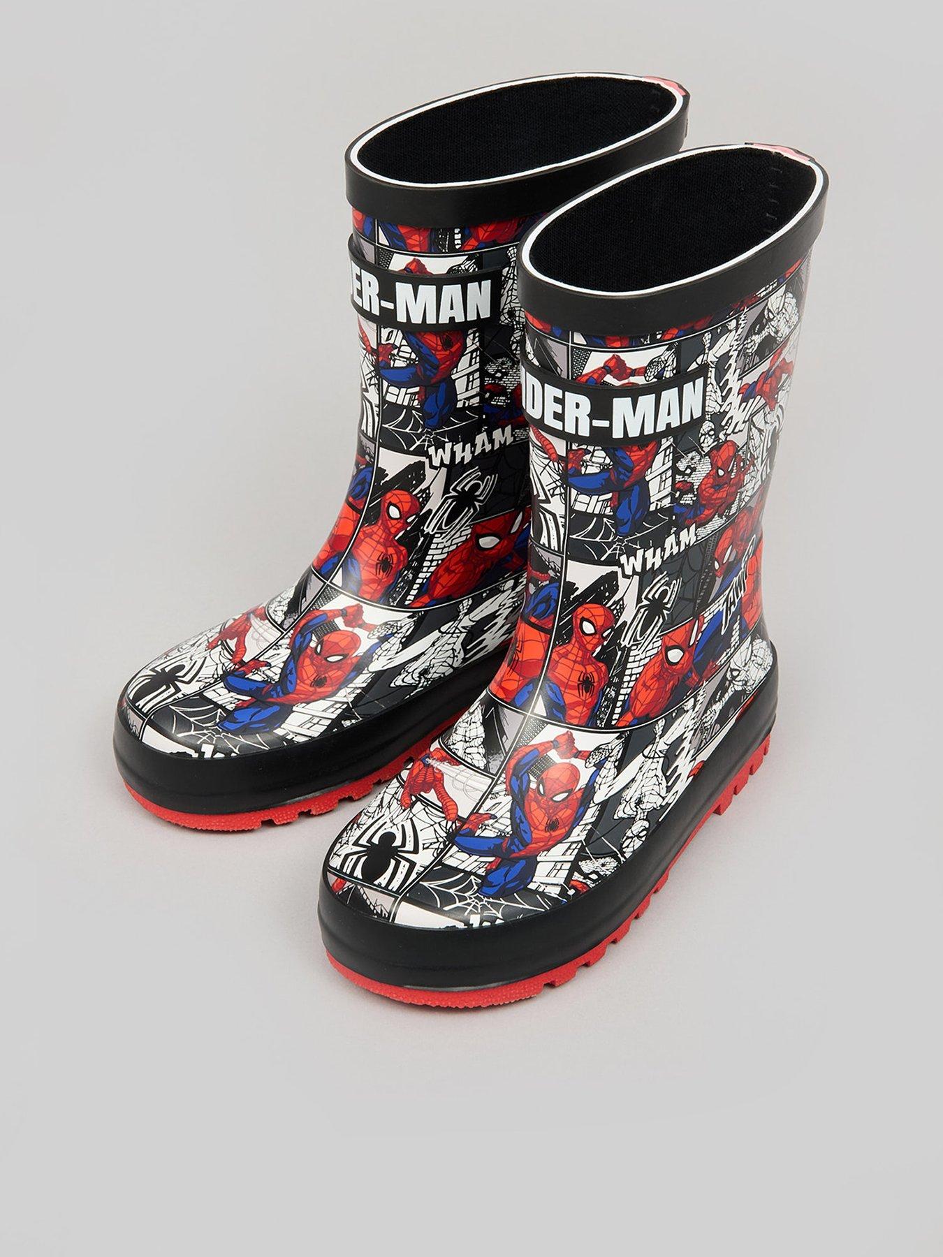 spiderman-spiderman-boy-wellies-black